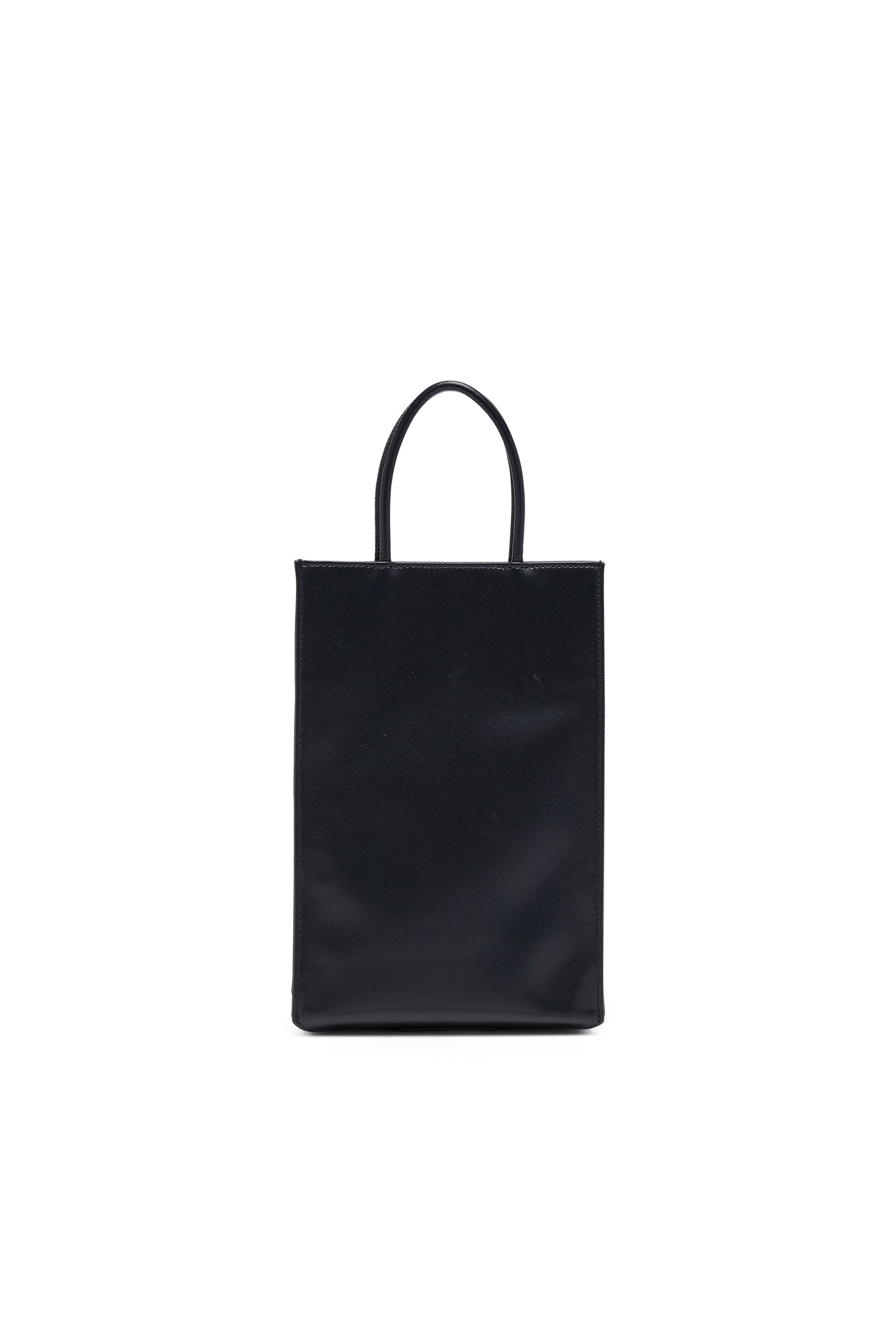 ディーゼル　トートバッグ　スタッズ　星　ロゴ　ポーチ　レザー　スエード　ブラック Men's Dsl 3D M-PU tote bag with embossed logo | Black | Diesel