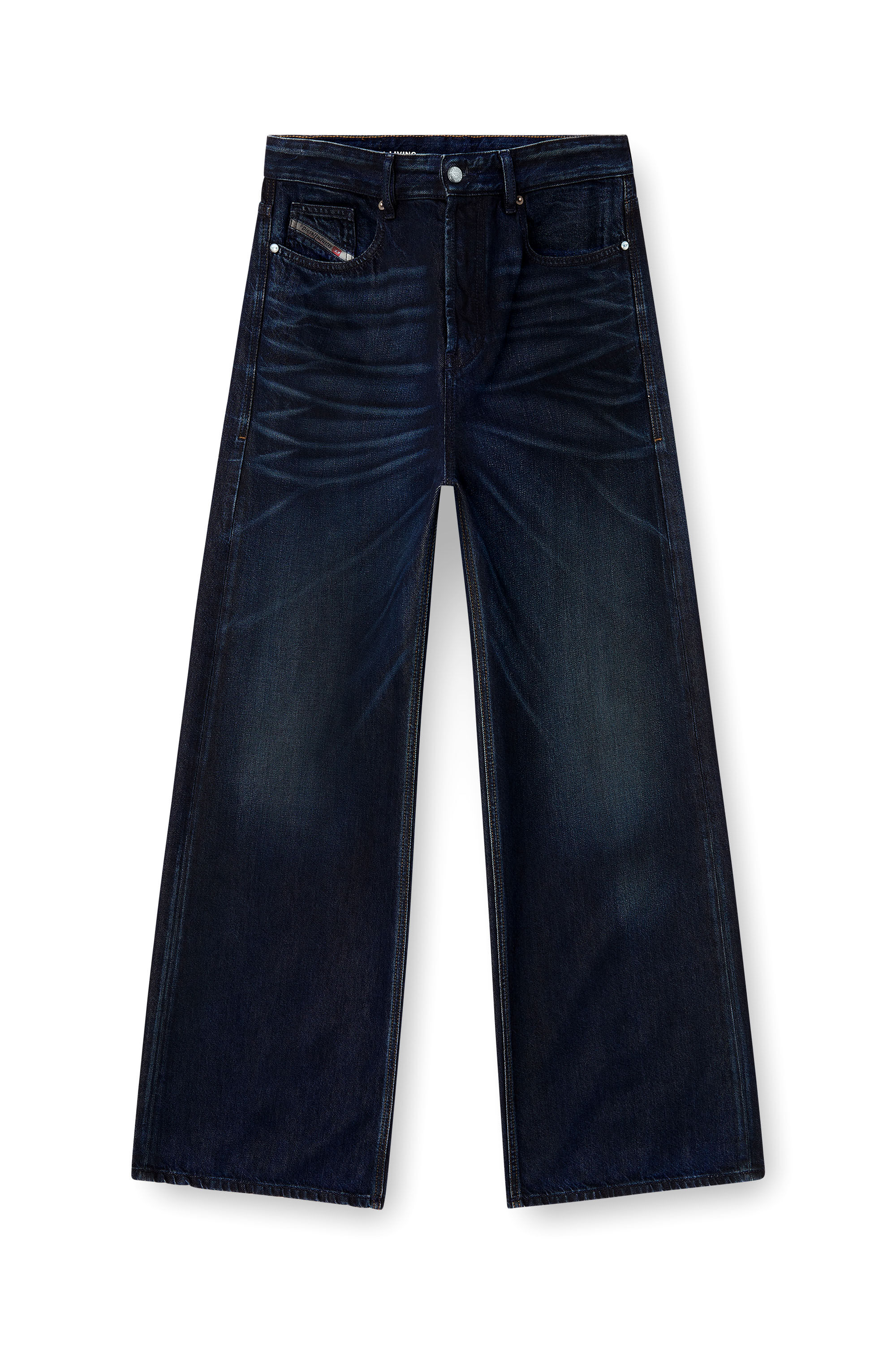 パンツ Diesel D-Rise Jeans w28 D-RISE Man: Oversized Regular Black/Dark grey Jeans | Diesel