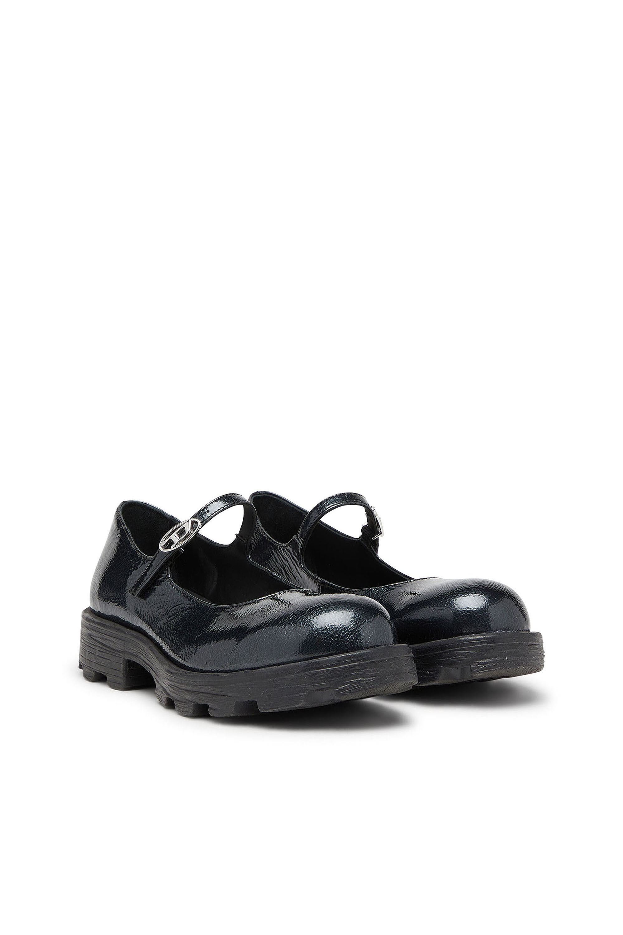 Women's D-Hammer - Lugged Mary Jane flats in patent leather
