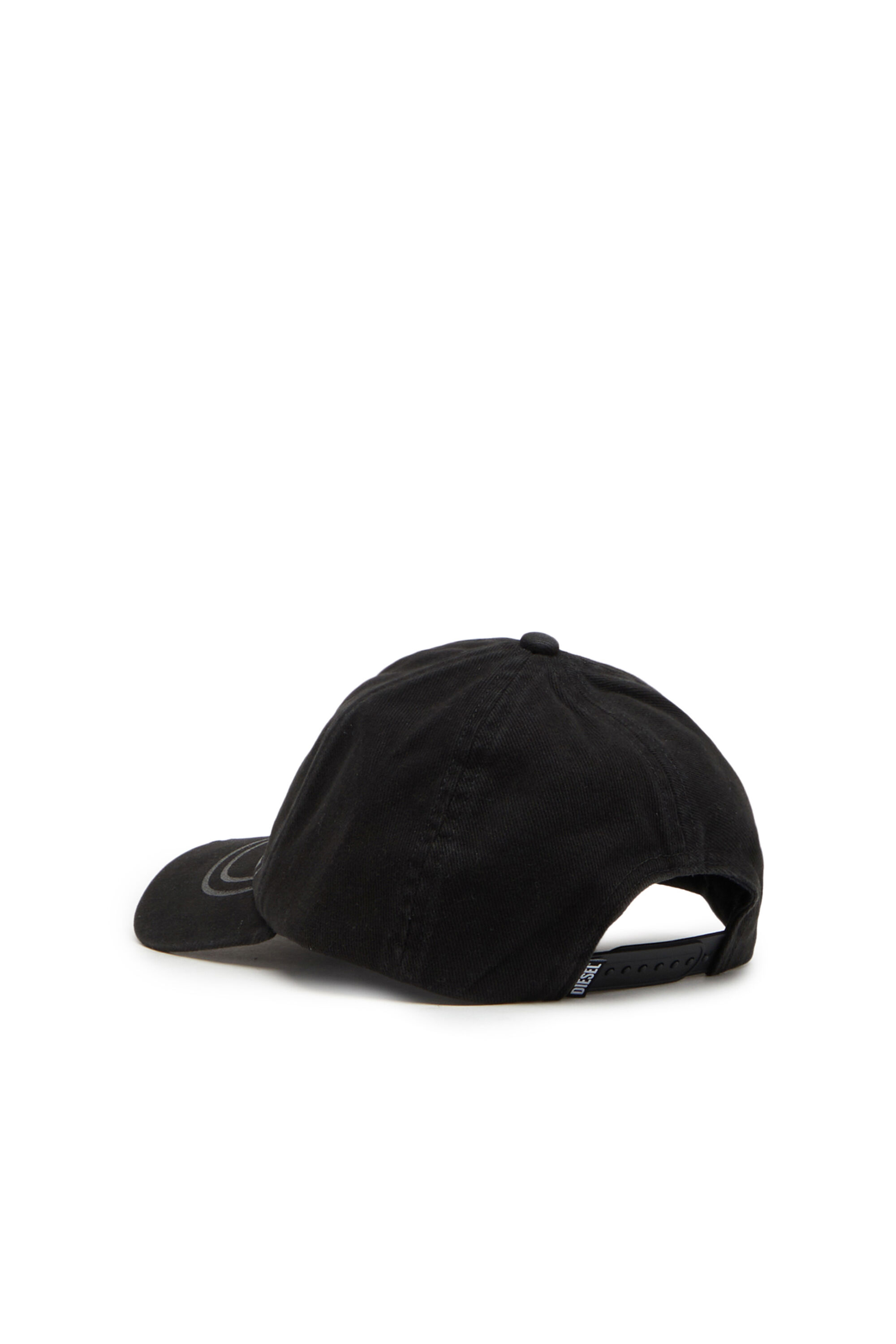 Diesel - C-COLM-STEN, Male's Baseball cap in brushed twill in Black - 2