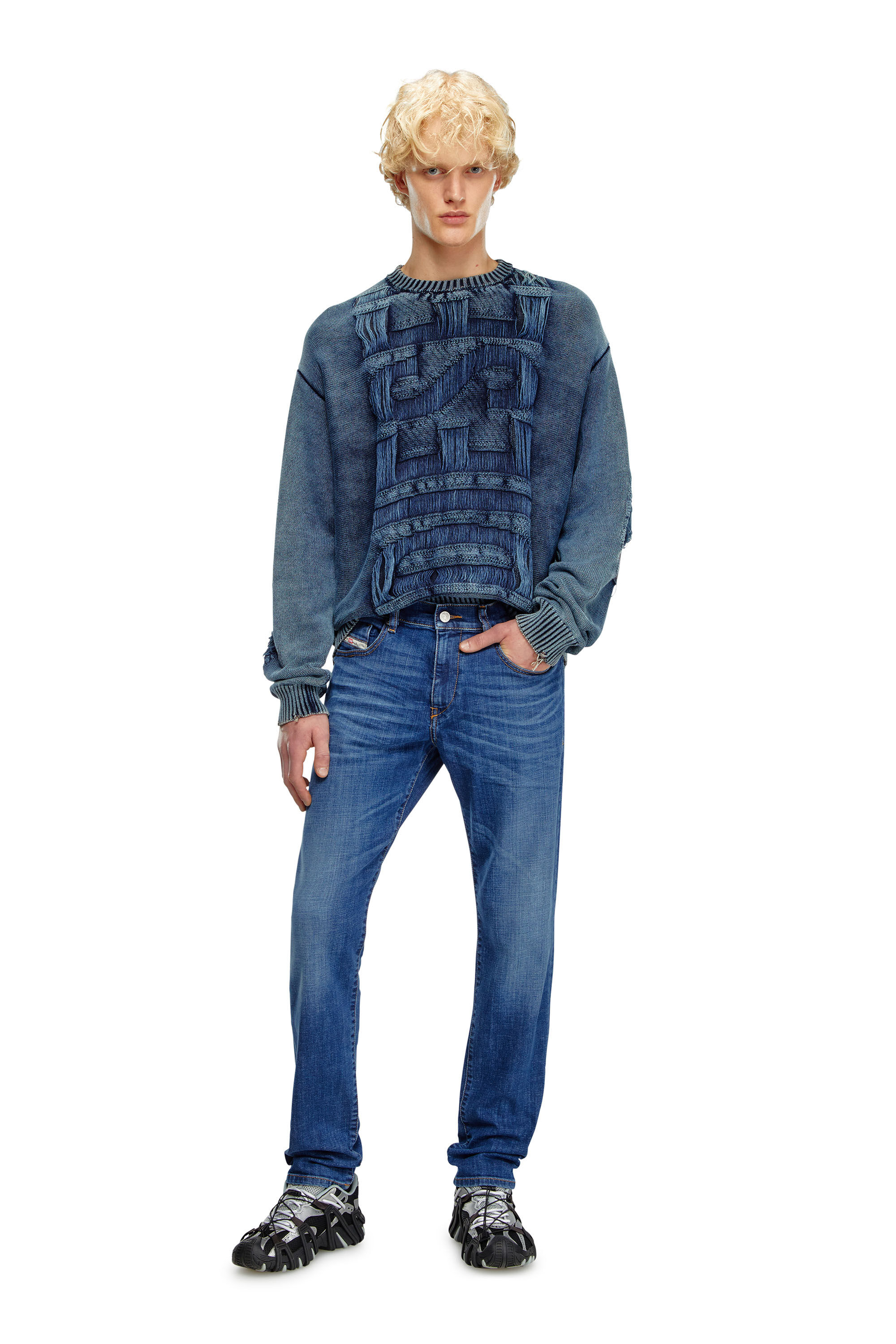 Diesel - Slim Jeans 2019 D-Strukt 09K04 Homme, Bleu moyen - Image 1