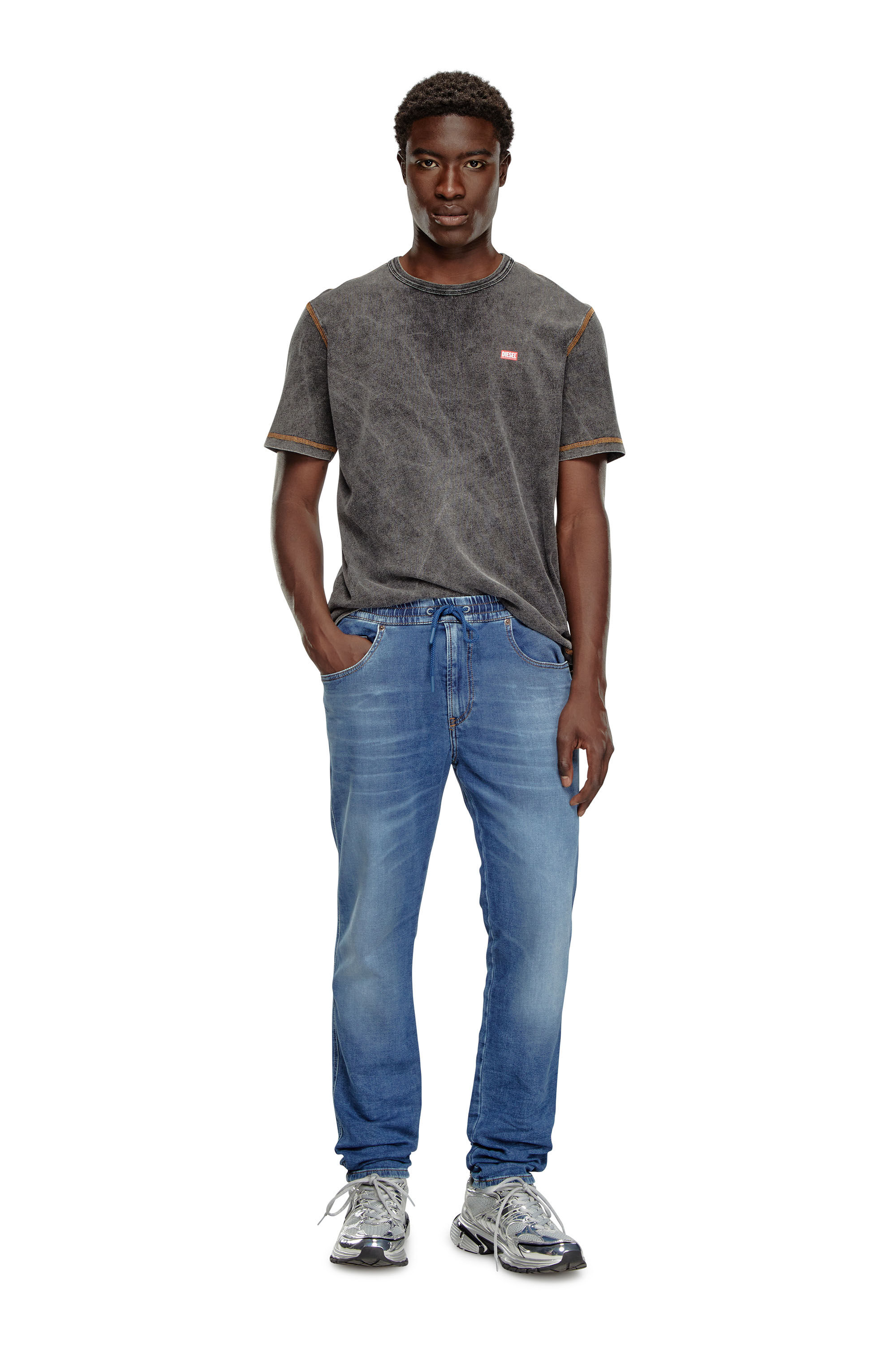 Diesel - Slim 2060 D-Strukt Joggjeans® 068HY Homme, Bleu moyen - Image 1