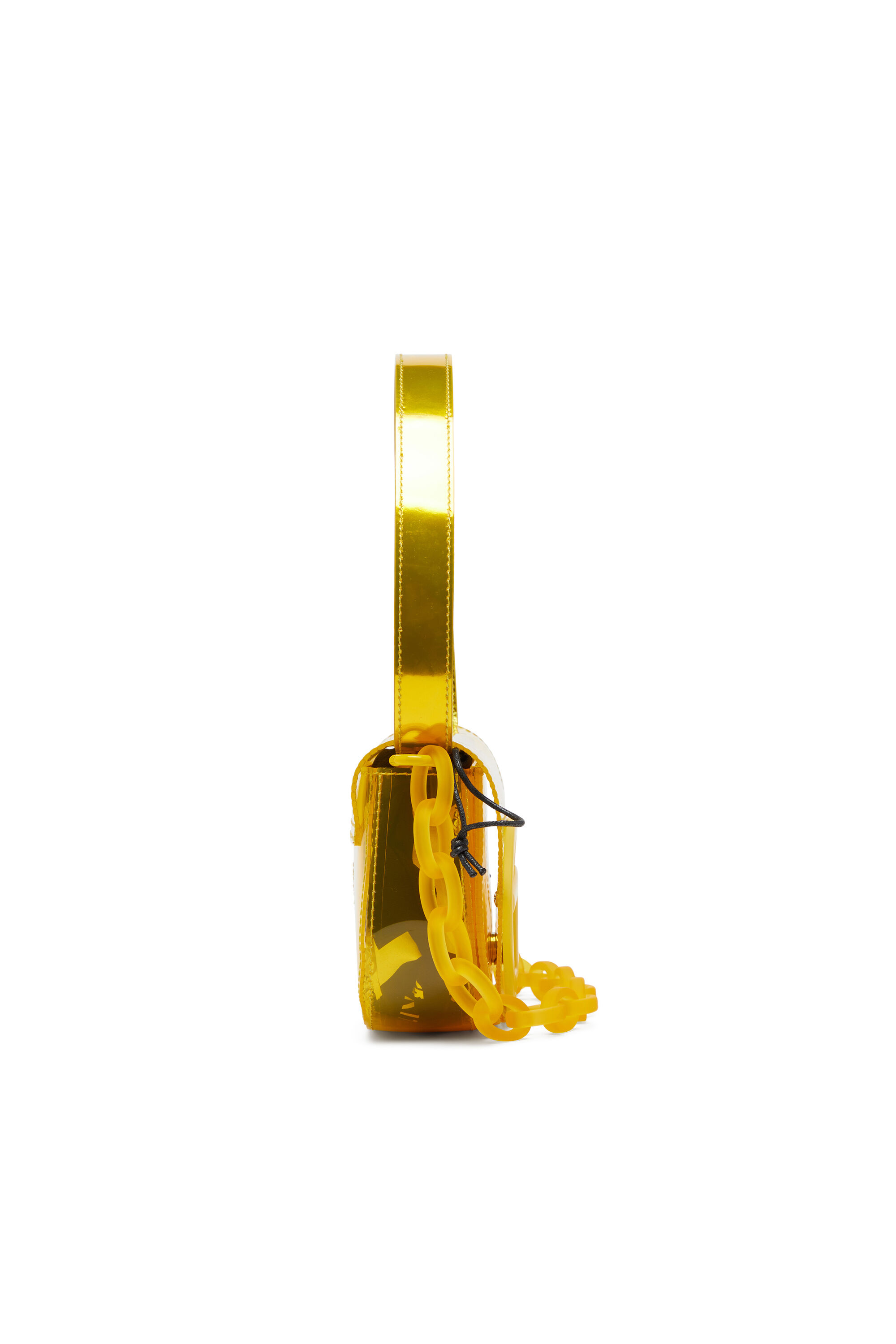 Women's 1DR-Iconic shoulder bag in transparent TPU | Yellow | Diesel