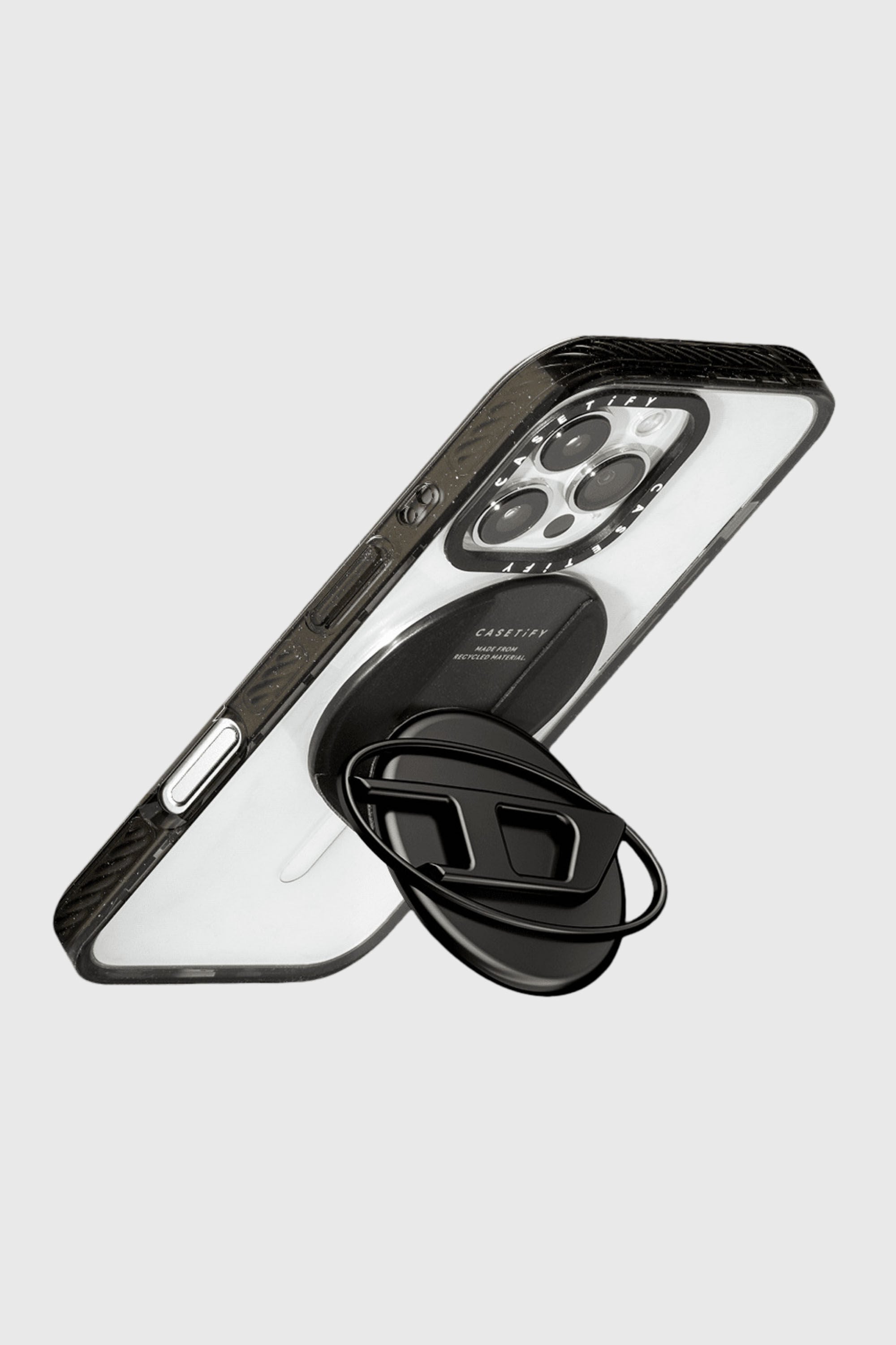 Diesel - 60371 CASETIFY  GRIP STAND, Unisex's Grip & Stand Gun Metal in Dark grey - 3