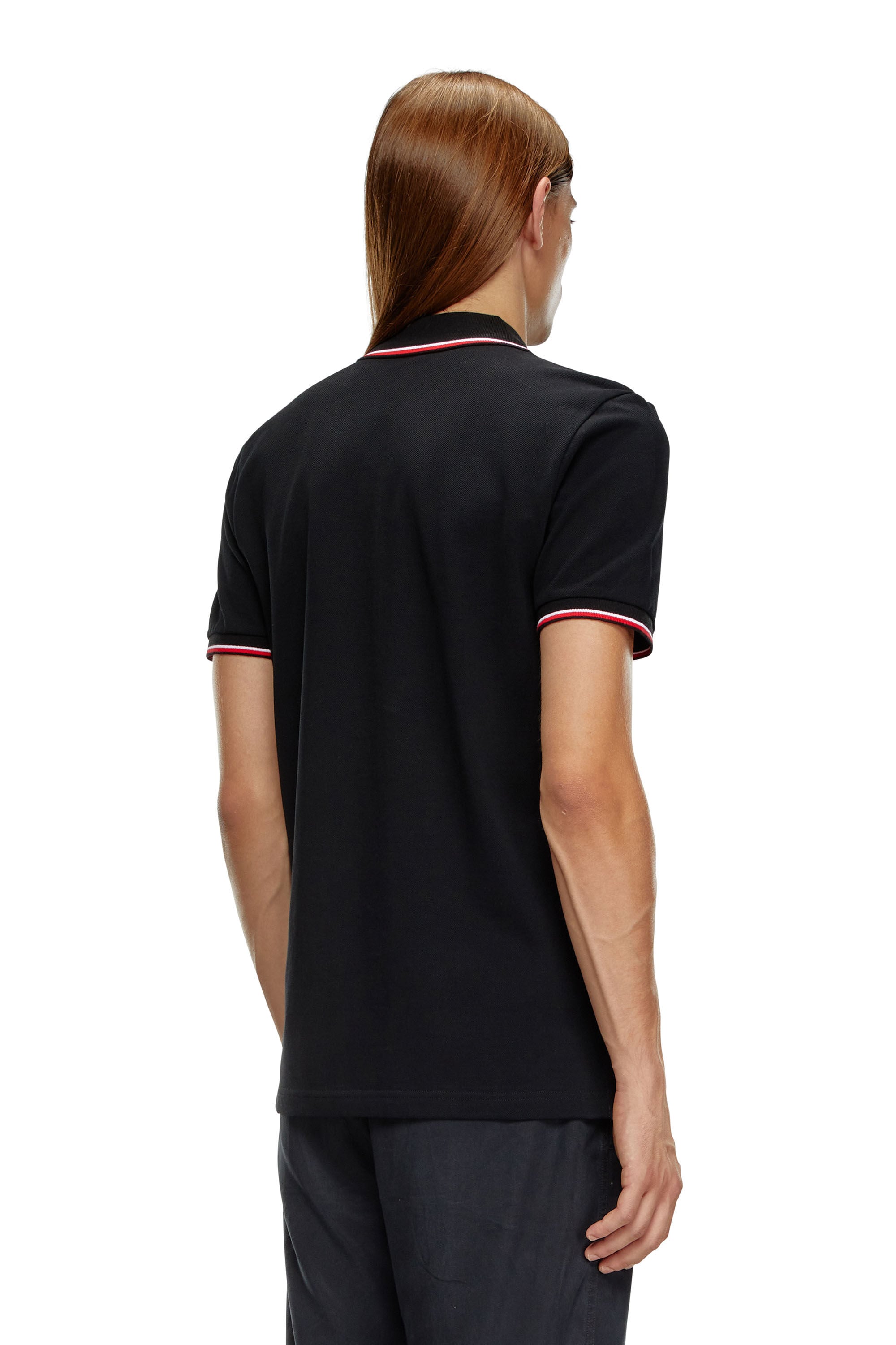 T-SMITH-D Man: Polo shirt with striped trims | Diesel