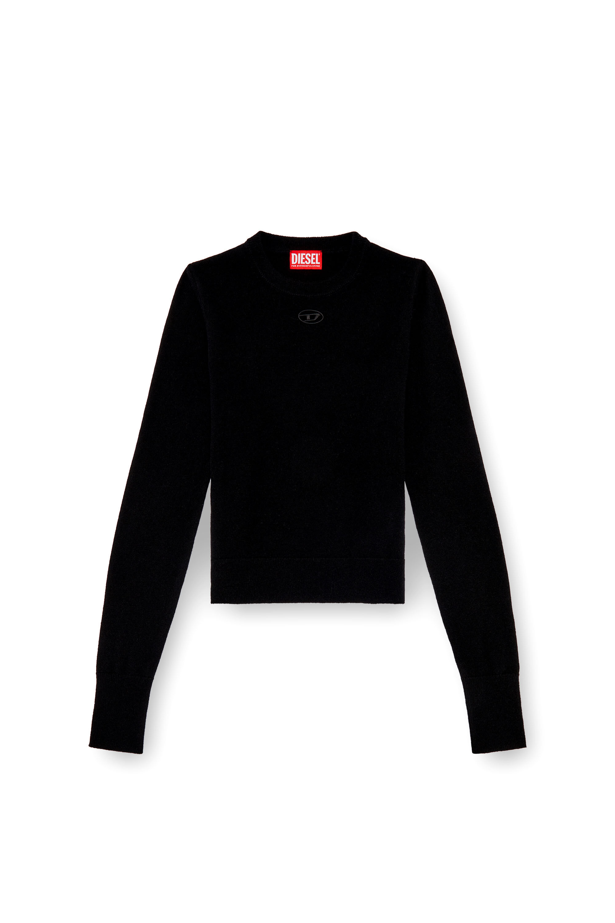 Women's Wool and cashmere top | Black | Diesel Women's Wool and cashmere top | Black | Diesel