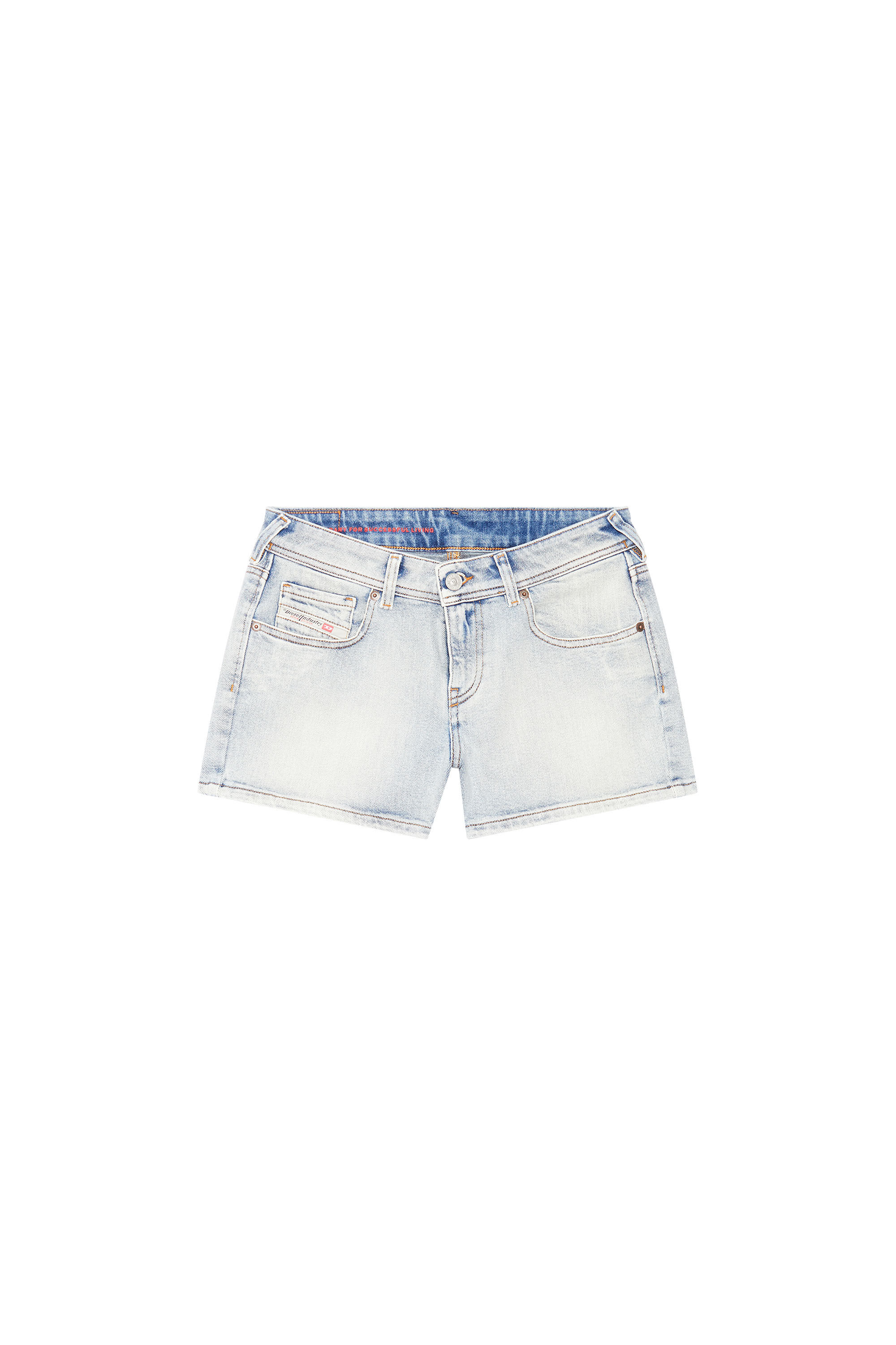 Diesel - DE-LYLA-SHORT, Female's Denim shorts in Light Blue - 2