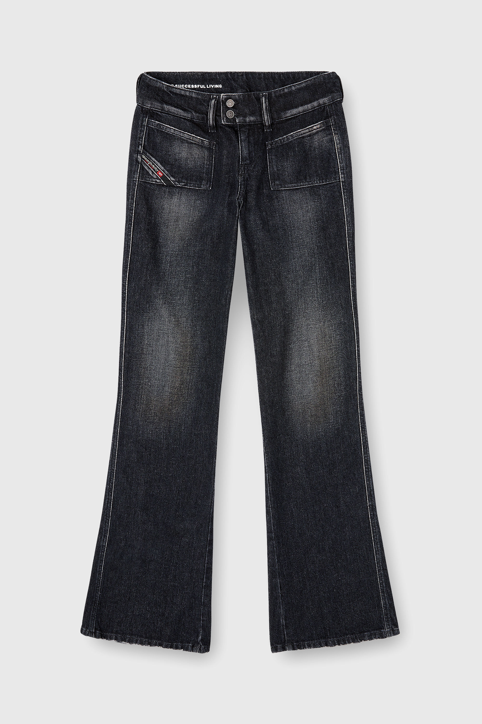 Diesel - Woman's Bootcut Jeans D-Hush 09N50, Black/Dark grey - 6
