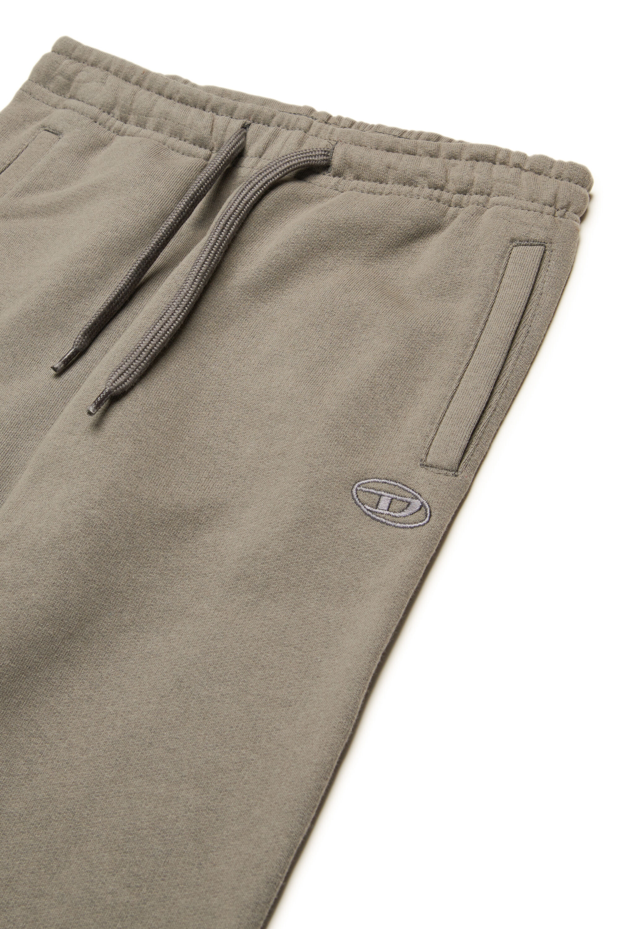Diesel - PMARKYMEGOVALD, Male's Sweatpants with mega Oval D embroidery in Grey - 3