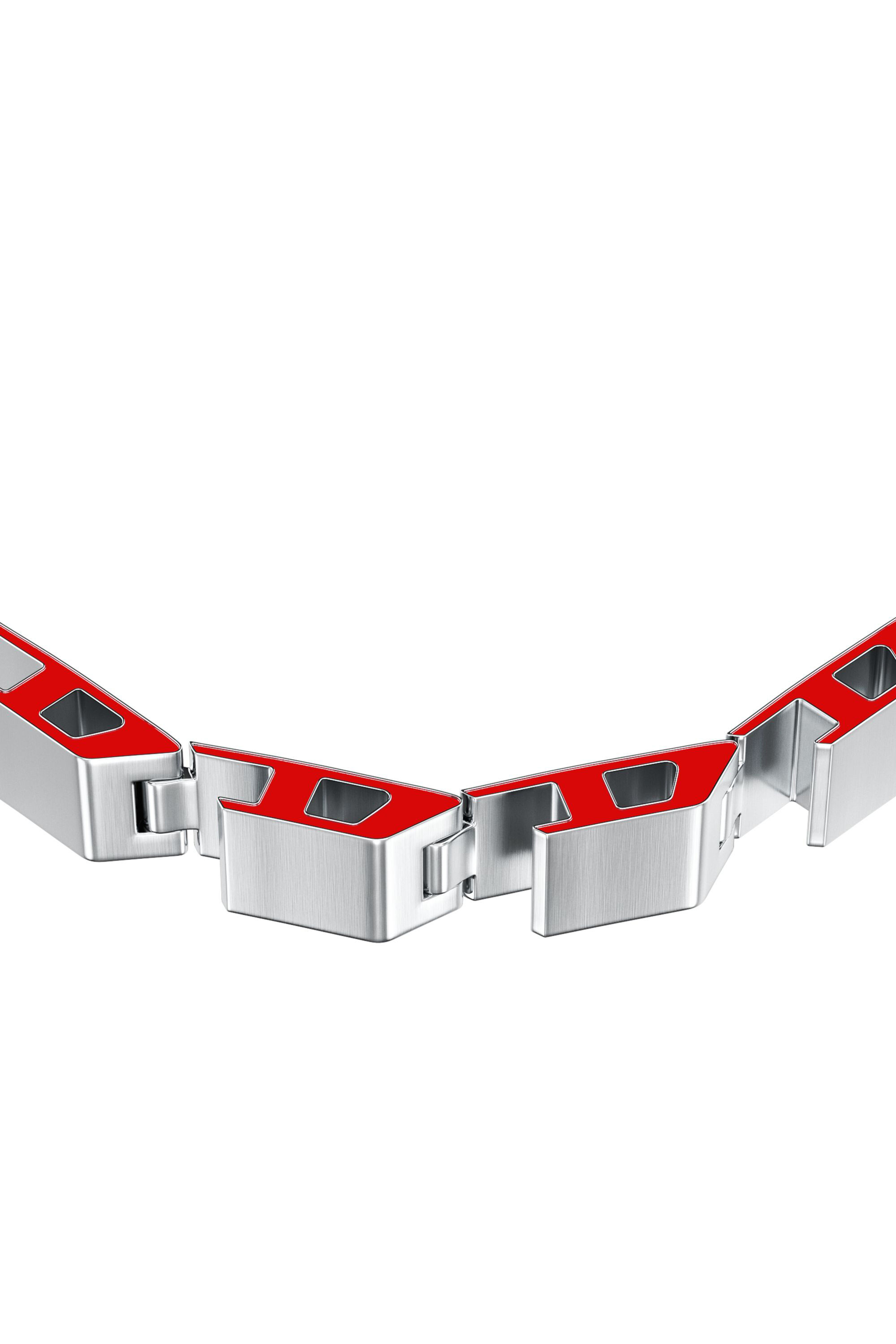 Diesel - DX1690040 JEWELLERY, Pulsera de acero inoxidable Unisex in Plateado - 3