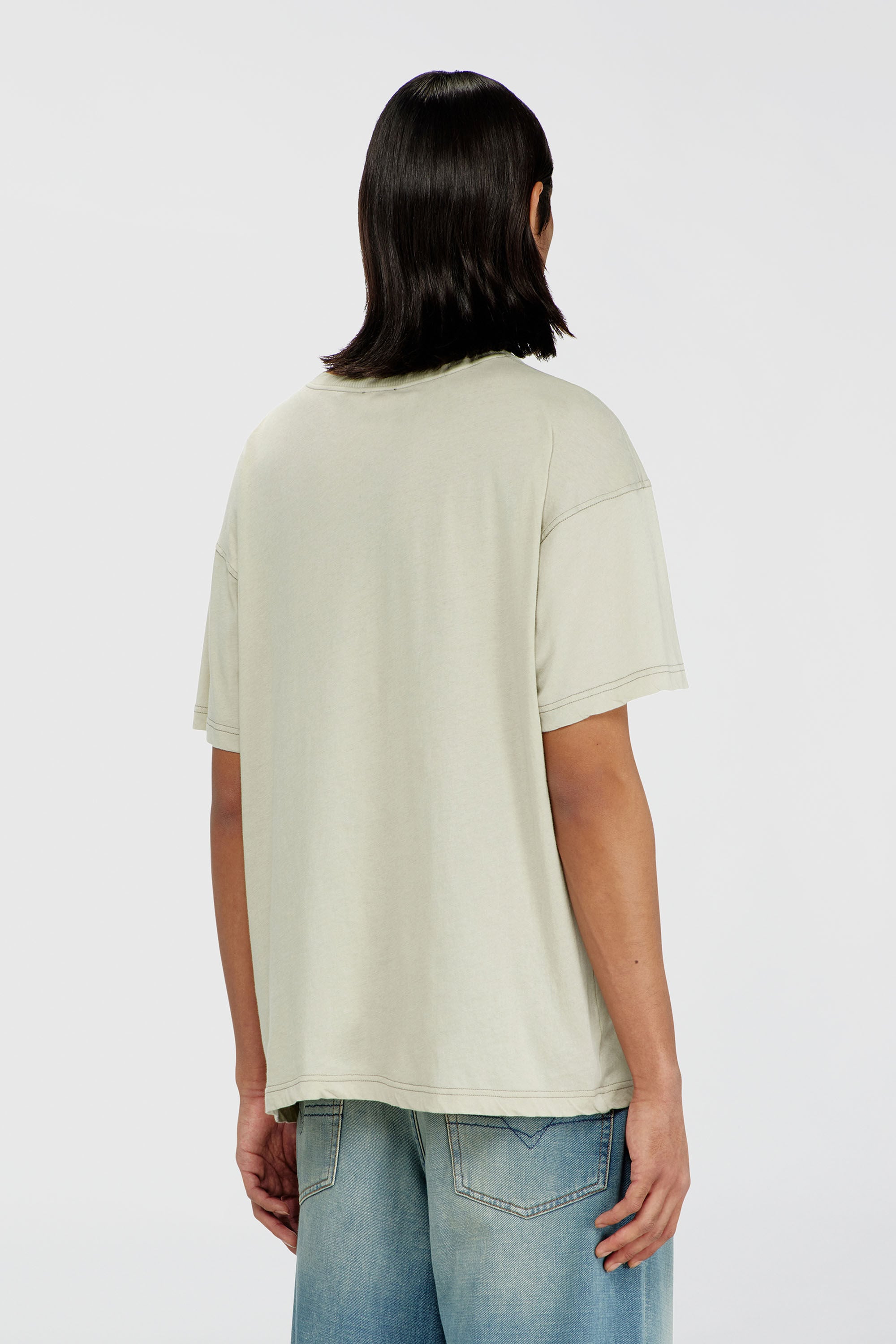 Diesel - T-NORM-AA1, Camiseta regular con estampado de f&eacute;nix Hombre in Beige - 4