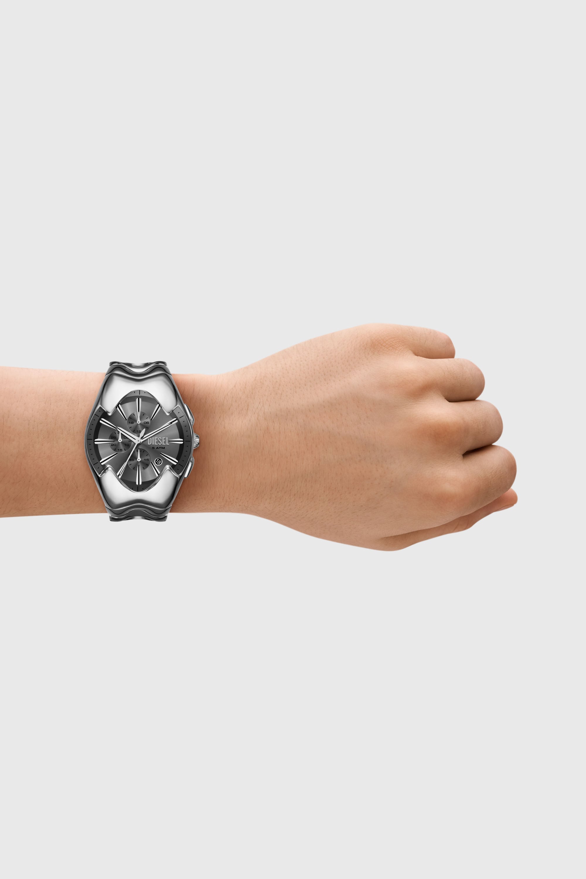 Men's Diesel Mercurial Chronograph Stainless Steel Watch | Silver