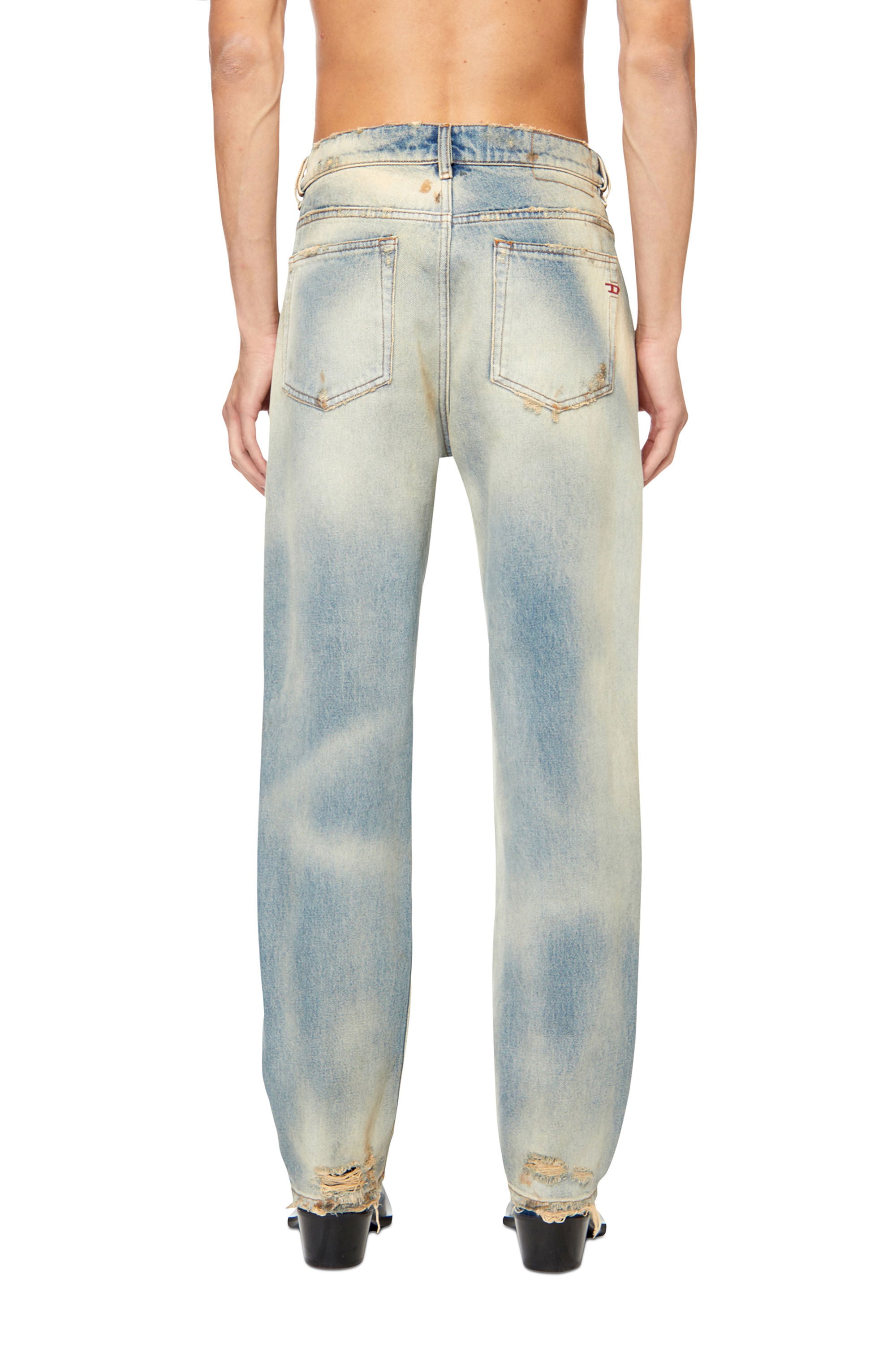 2020 D-Viker 0ENAV Man: Straight Medium blue Jeans | Diesel
