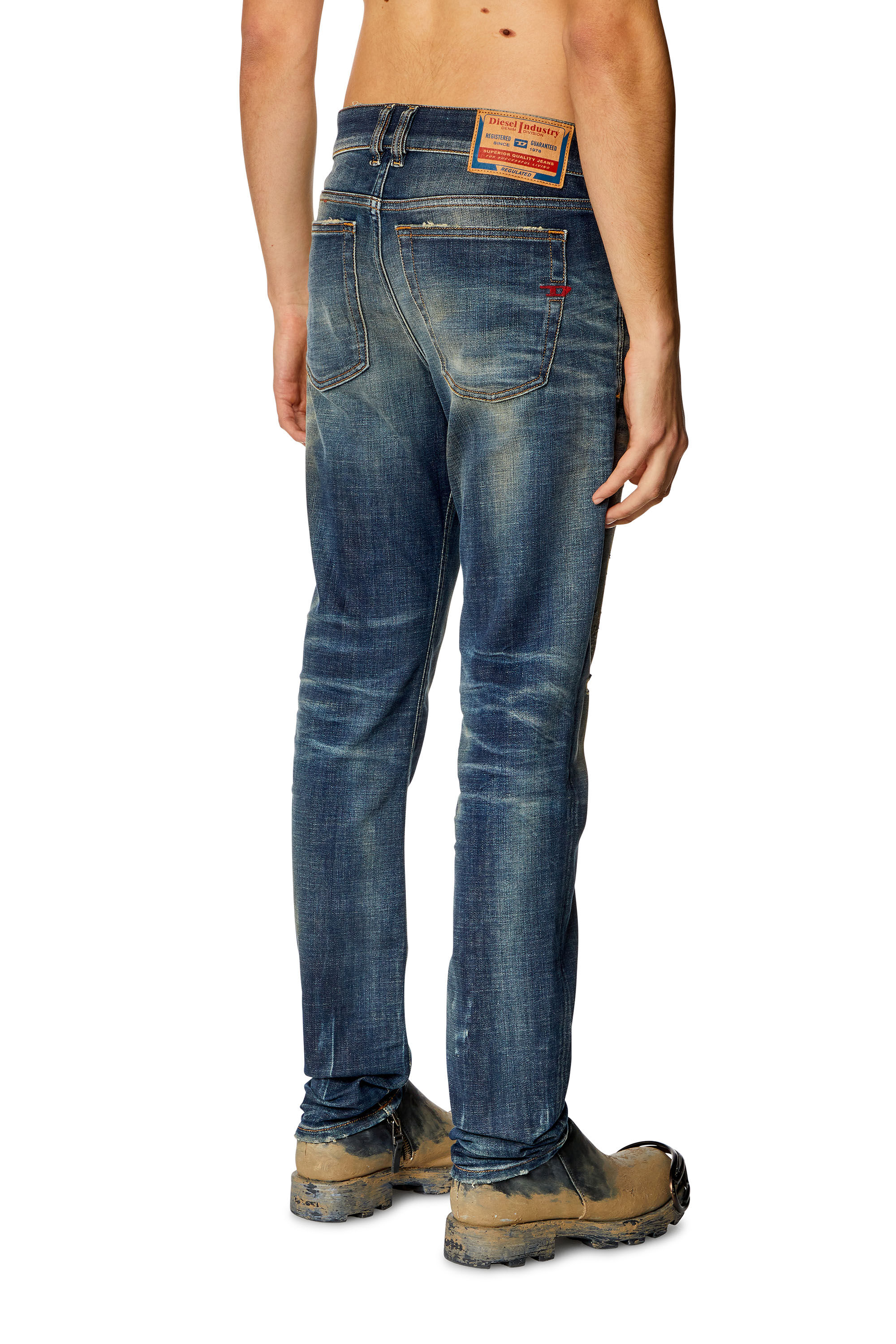 Diesel - Skinny Jeans 1979 Sleenker 09H77 Hombre, Azul Oscuro - 4