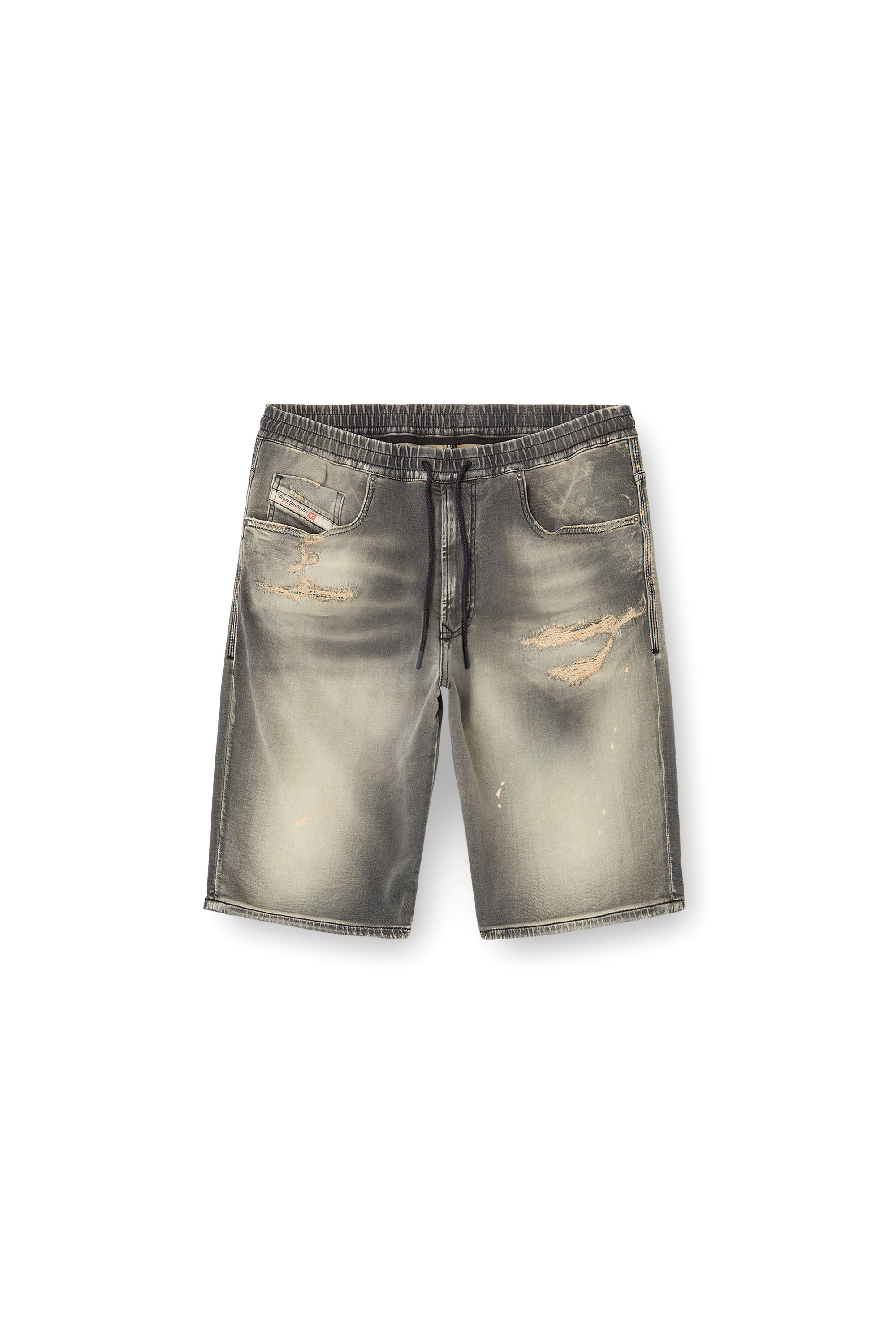 Diesel - 2033 D-KROOLEY-SHORT JOGG, Short chino en JoggJeans Homme in Gris - 2