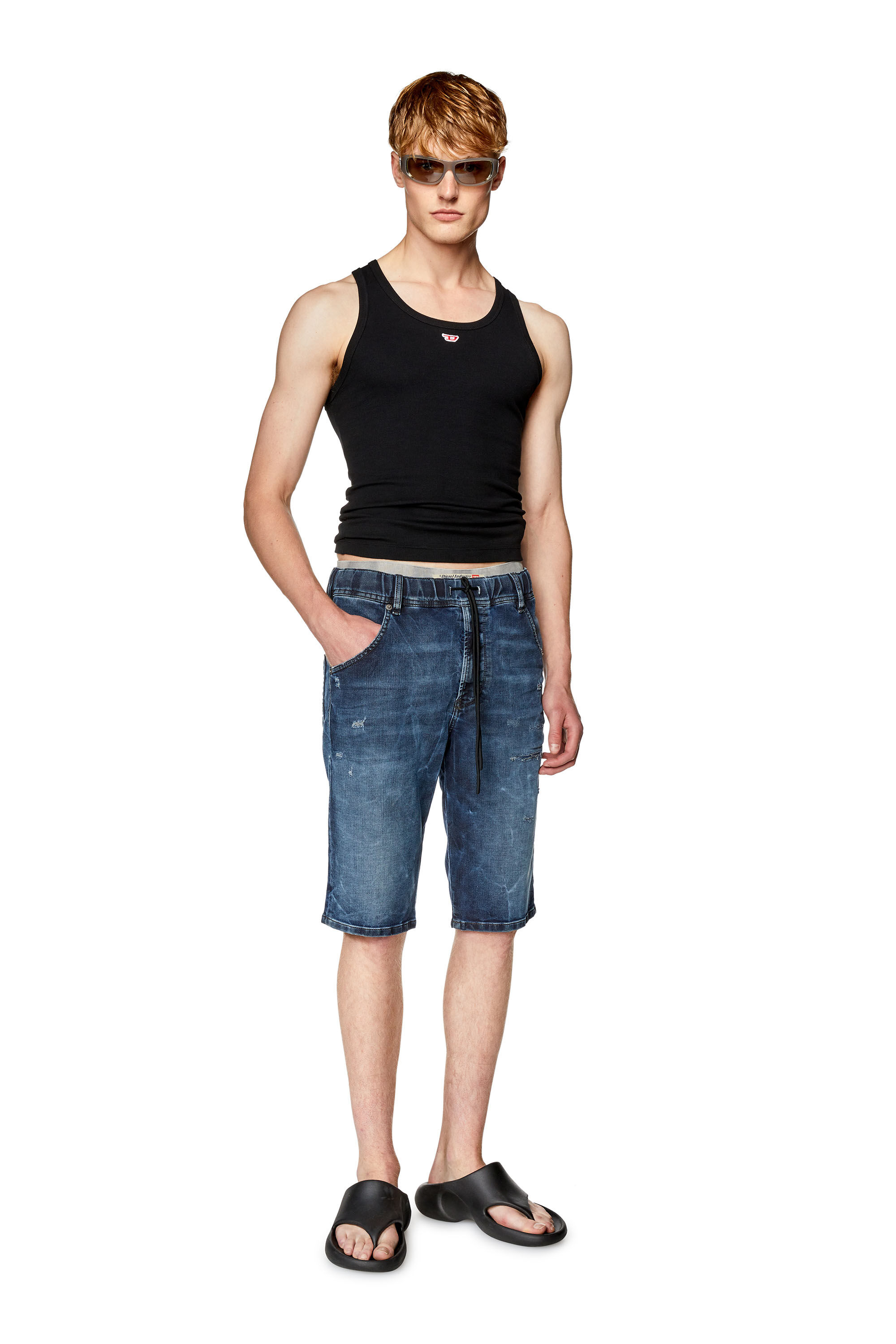 D-KROOSHORT JOGGJEANS, Dark Blue