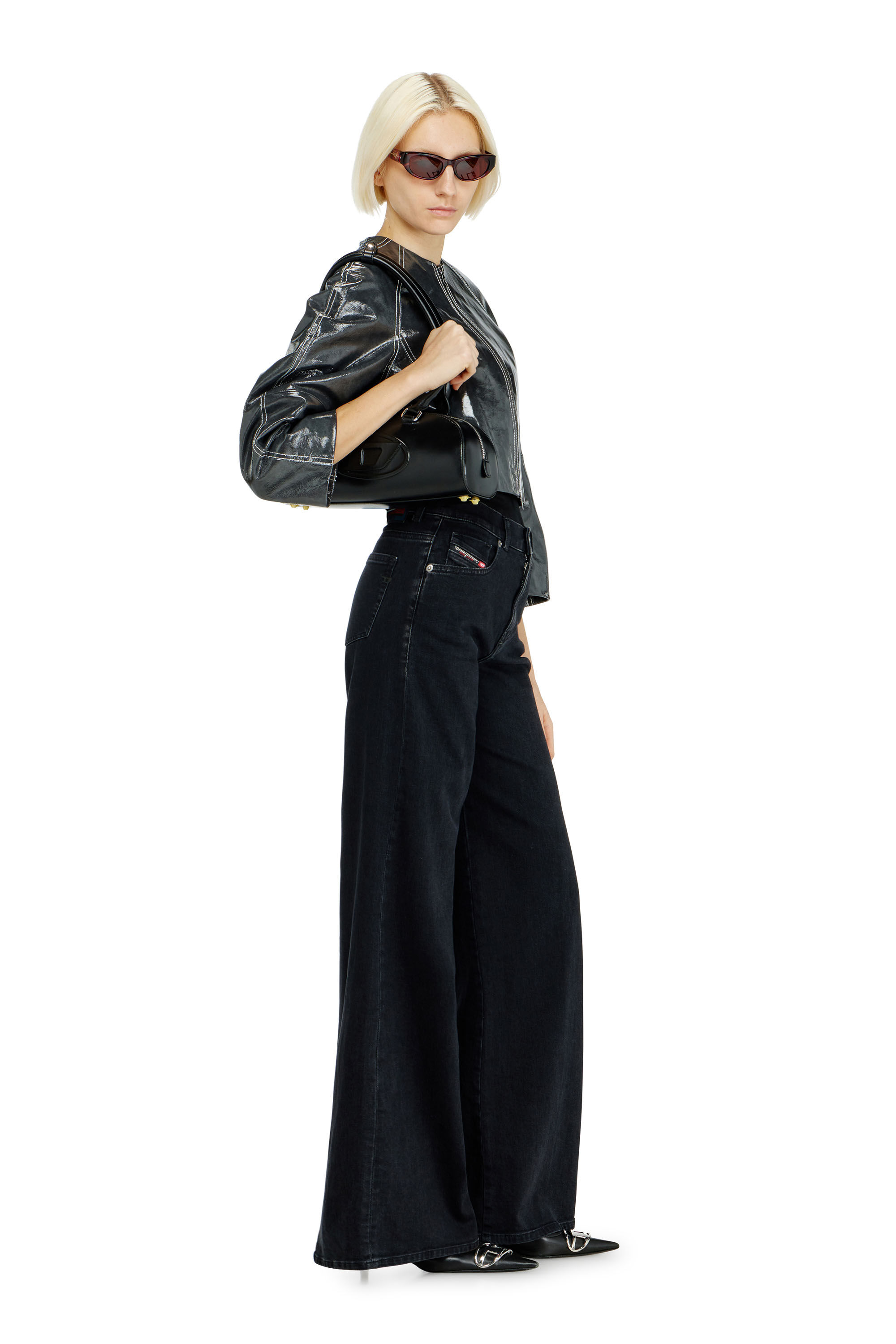 美品 DIESEL Flare Jeans 1978 D-Akemi 09n70 Women's Flare Jeans | Dark Blue | Diesel 1978 D-Akemi