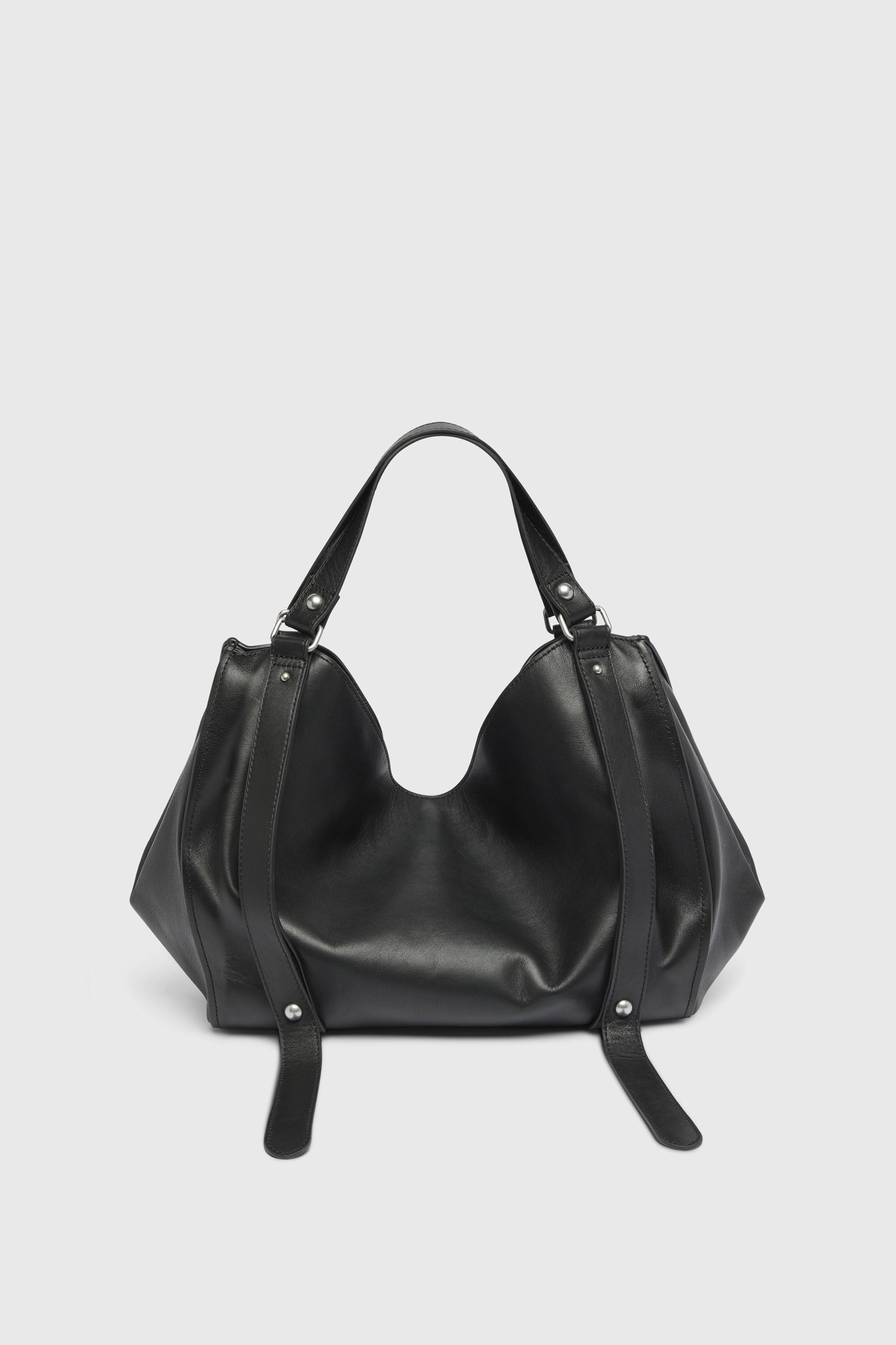 Diesel - D-ONE TOPHANDLE M, D-One-Bolso medium con asa superior de piel tratada Unisex in Negro - 3