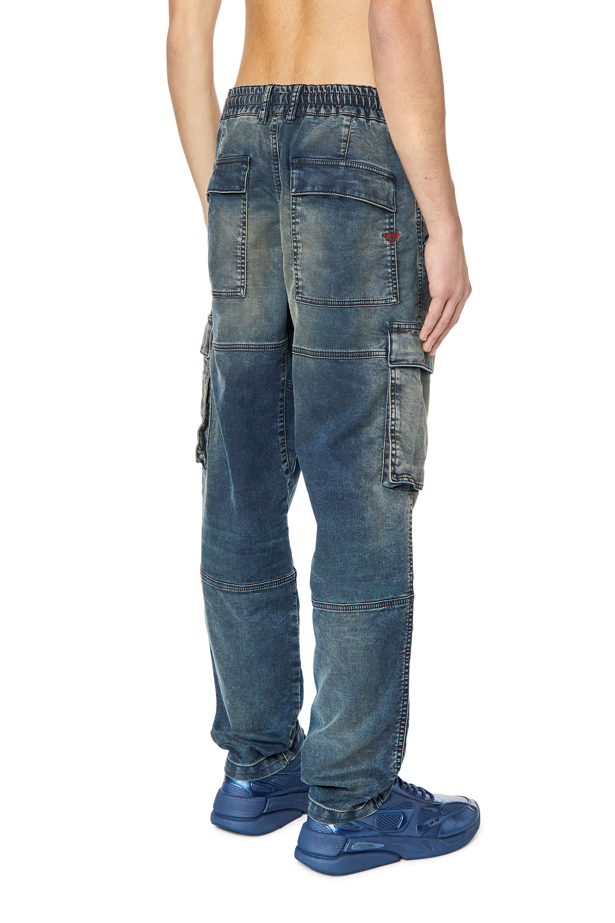 Diesel - Tapered 2030 D-Krooley Joggjeans® 068DS, Male's Tapered 2030 D-Krooley Joggjeans® in Dark Blue - 4
