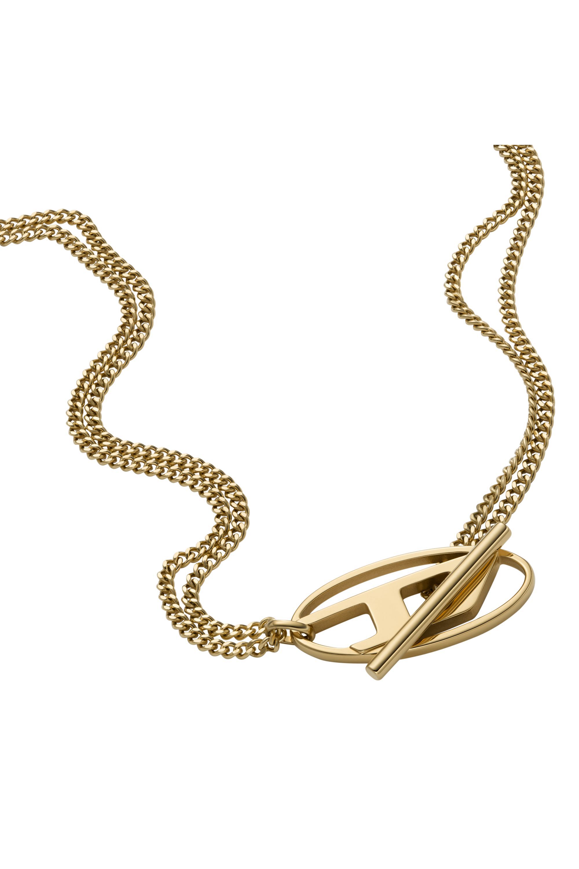 DIESEL ネックレス Dx1567710 ゴールド Women's Gold-Tone Stainless Steel Chain Necklace | Gold | Diesel