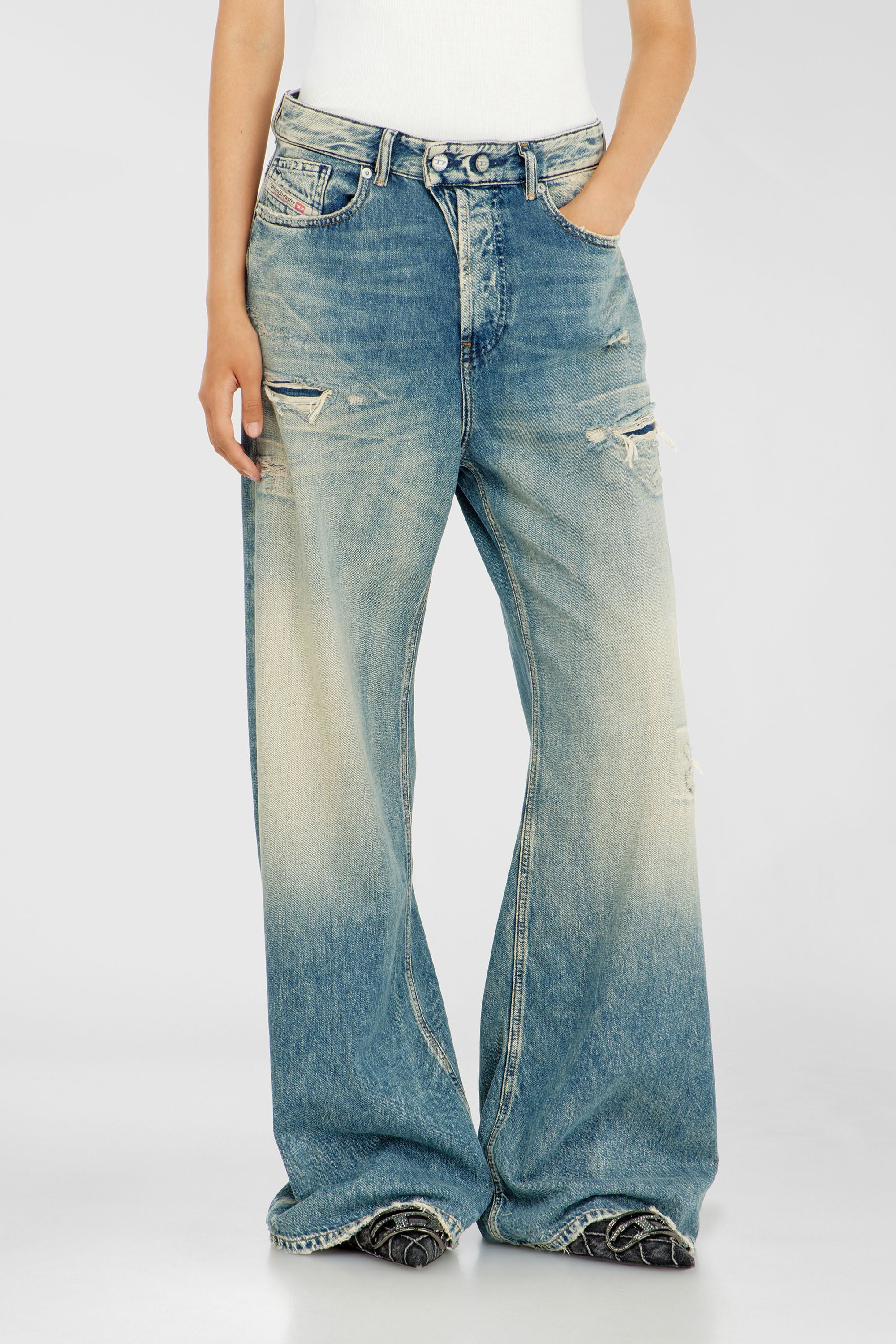 Women's Relaxed Jeans | Low Waist 1996 D-Sire | Medium blue