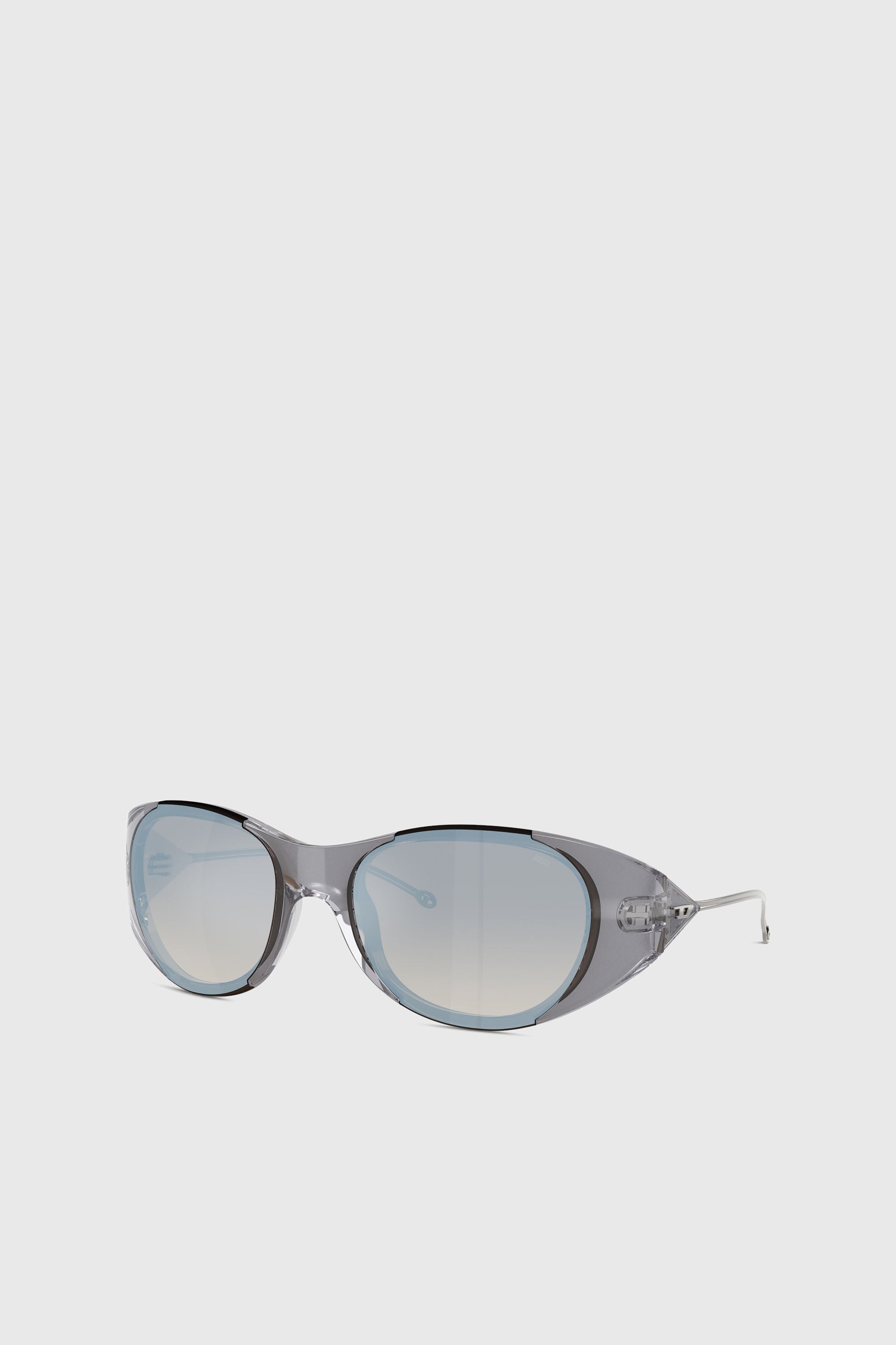 Women's Iconic oval sunglasses | Grey | Diesel {{Country}}