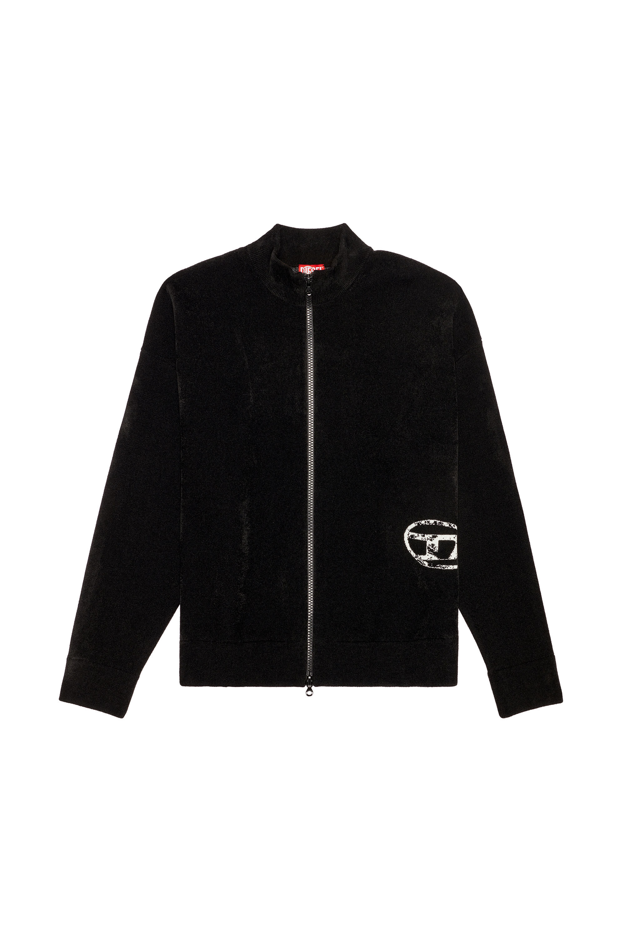 Diesel - K-TRIAJACK, Veste de survêtement avec Oval D effet vieilli Homme in Noir - 2