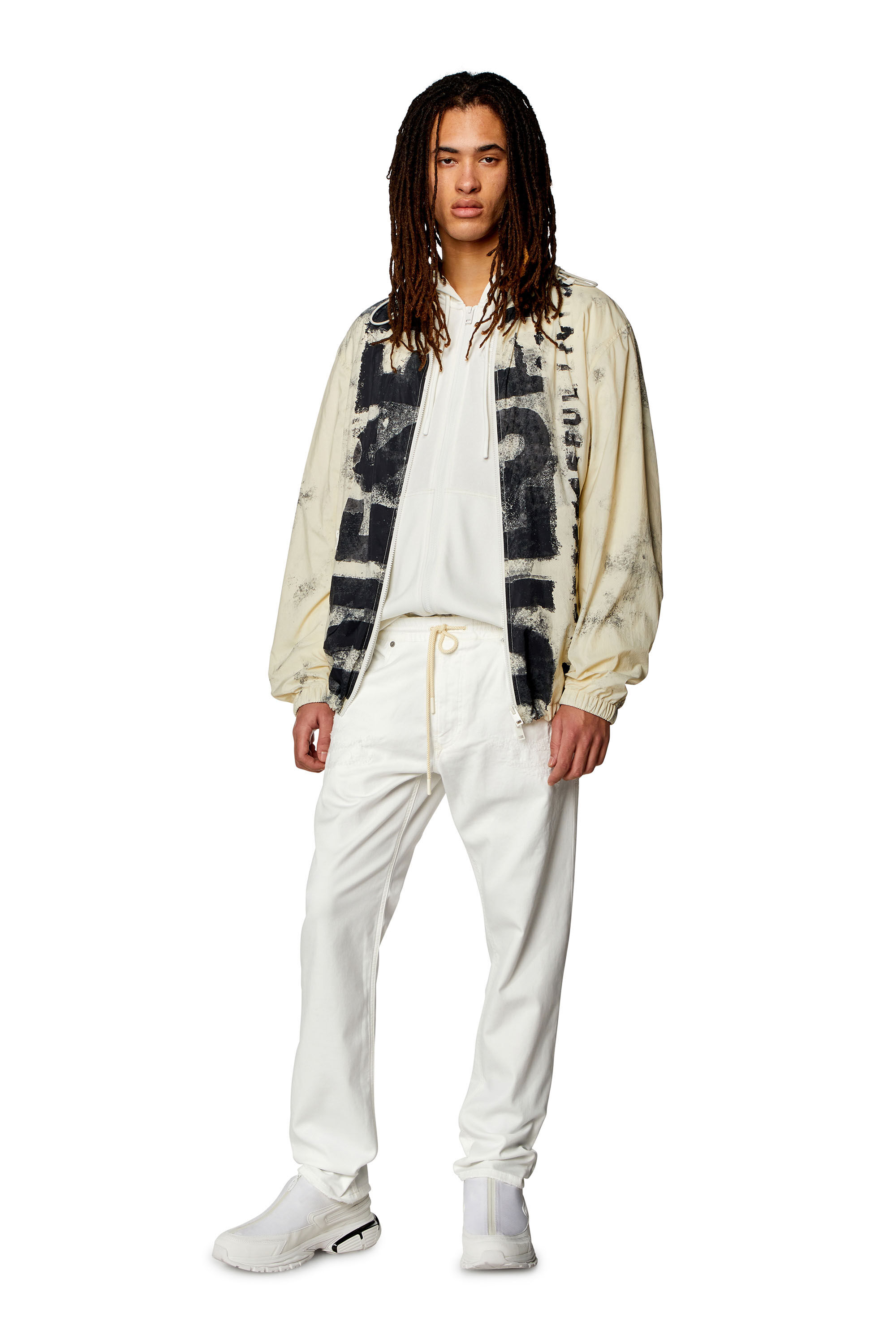 Diesel - Male's Regular 2030 D-Krooley Joggjeans® 068HV, White - 1