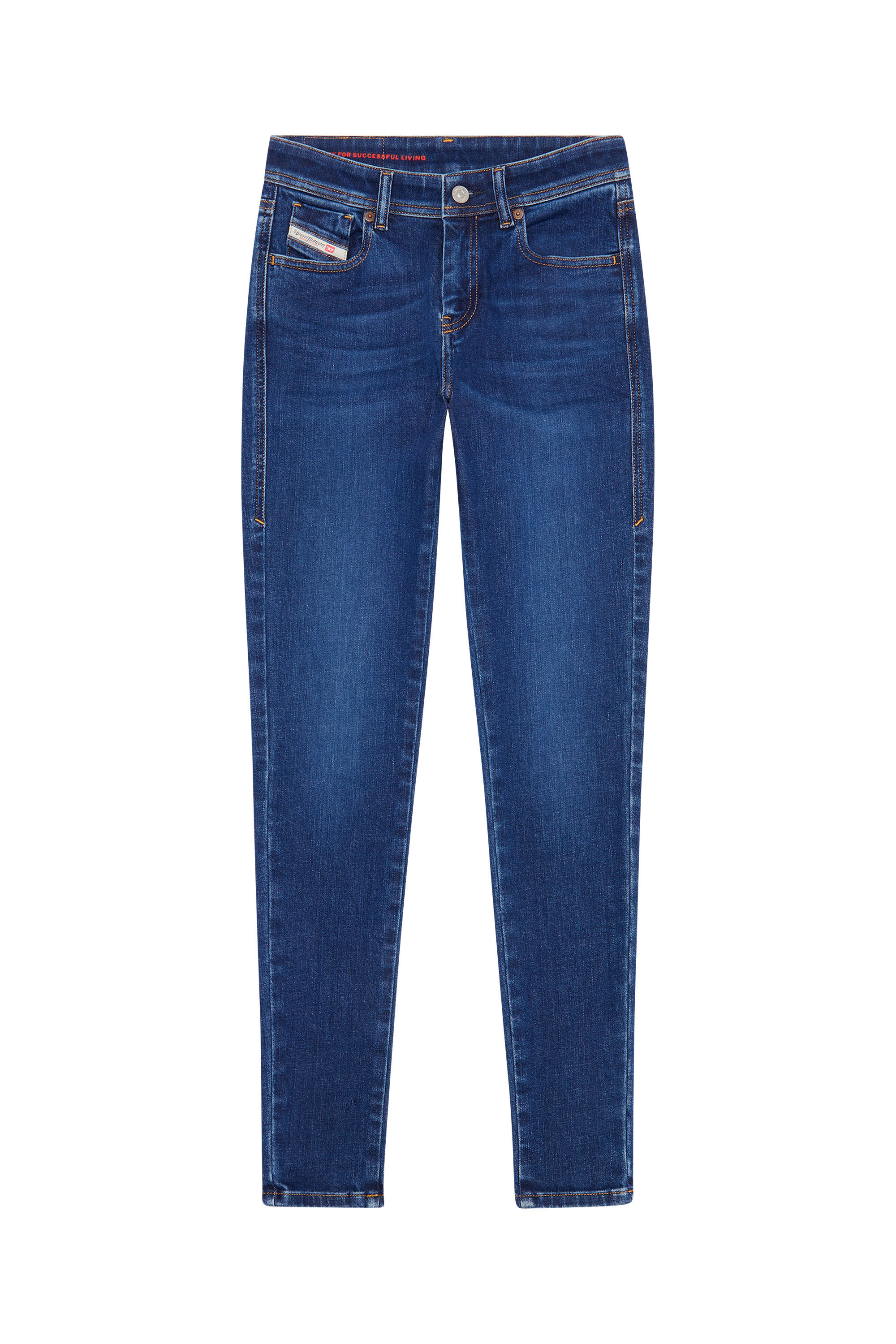 Diesel - Female's Skinny Jeans 2017 Slandy 09C19, Dark Blue - 2