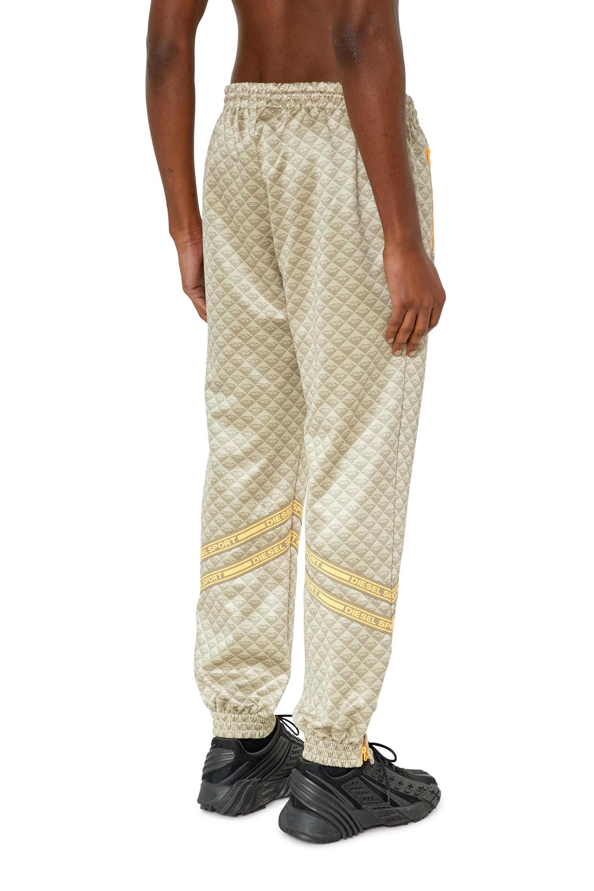 Diesel - AMSB-FLAVIE-HT30, Male's Monogram track pants with logo tape in Military Green - 5