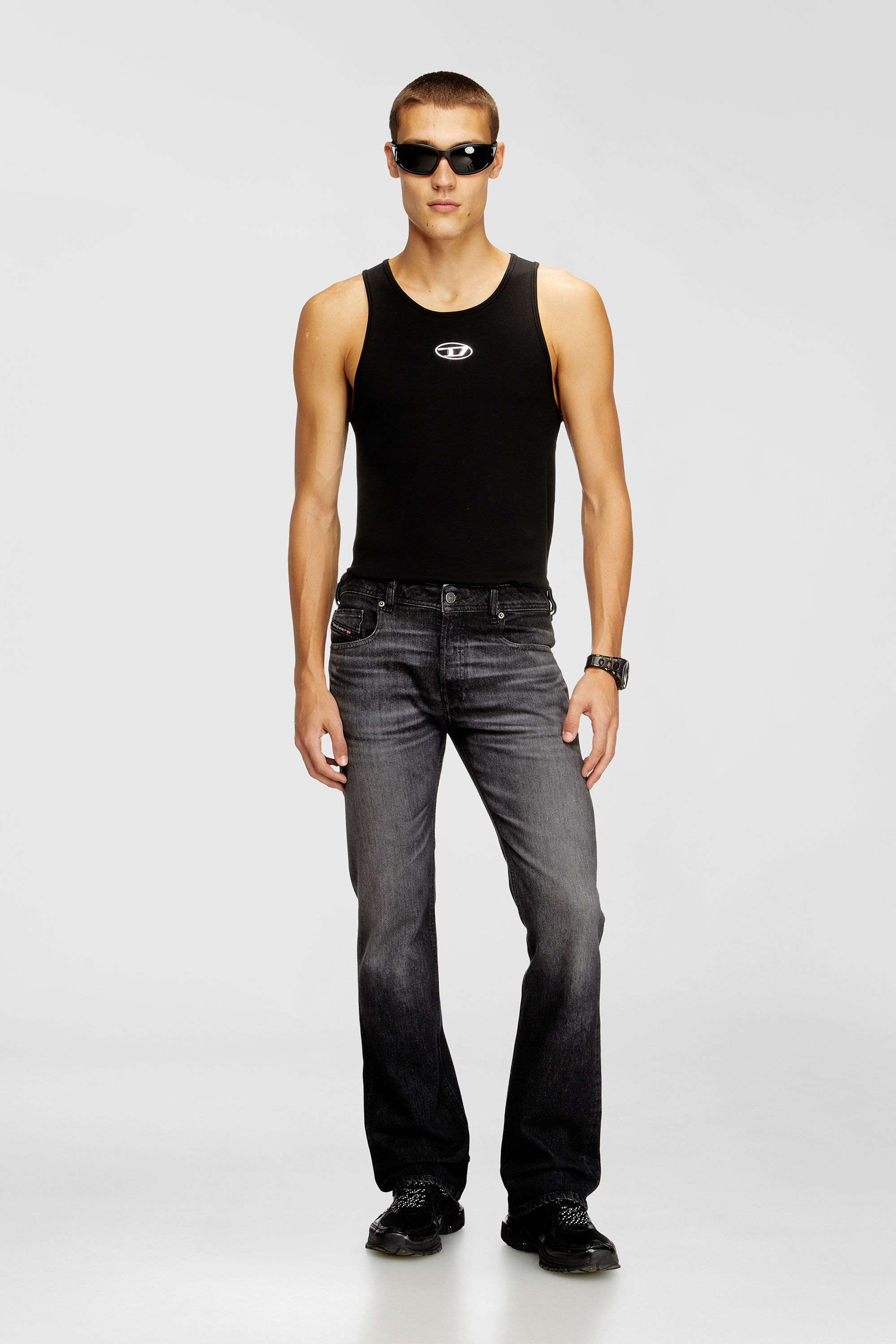 Men's Bootcut Jeans | Low Waist 2007 ZatinyBlack/Dark grey | Diesel US