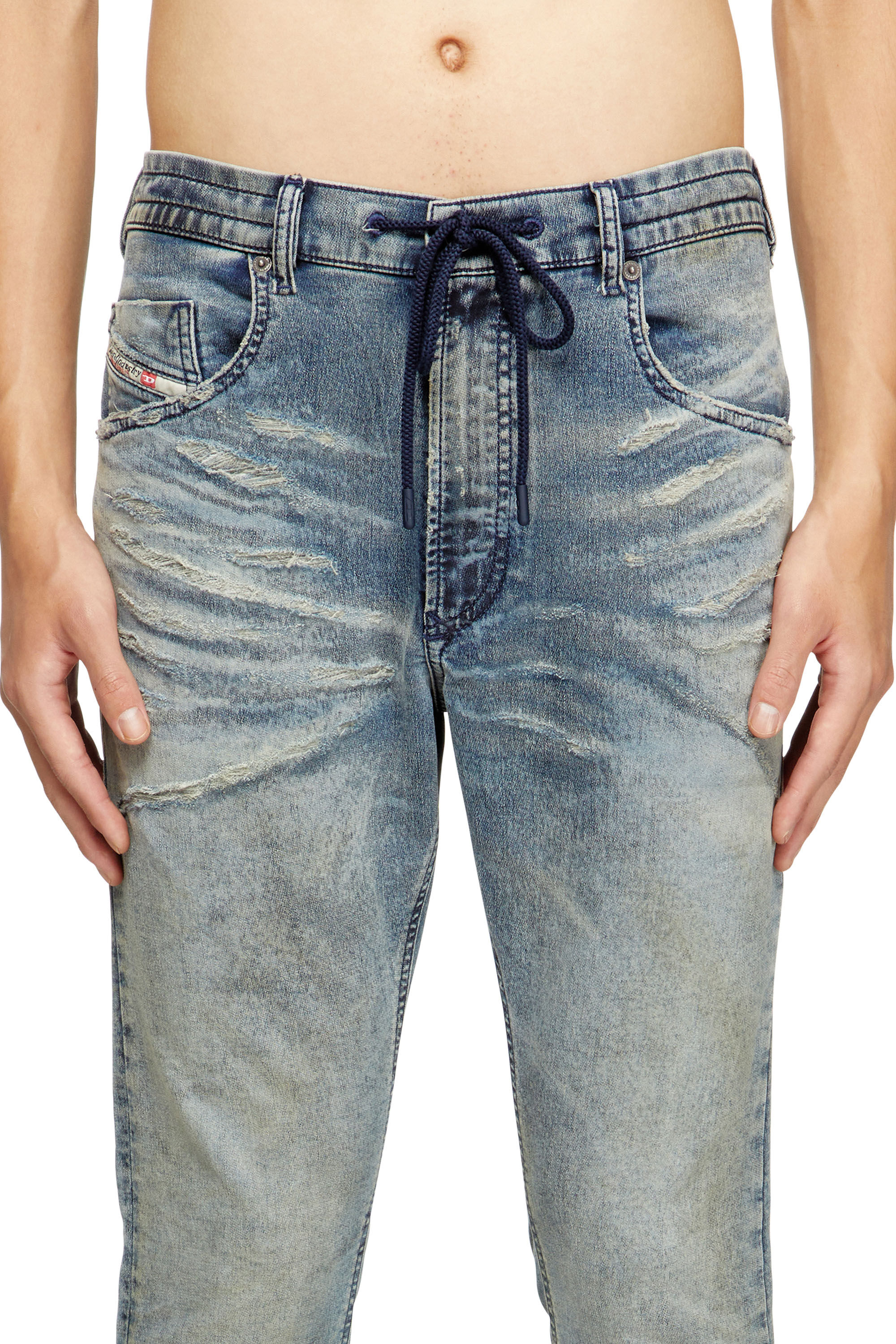 Diesel - Male's Regular 2032 D-Krooley Joggjeans® 09M37, Medium Blue - 5
