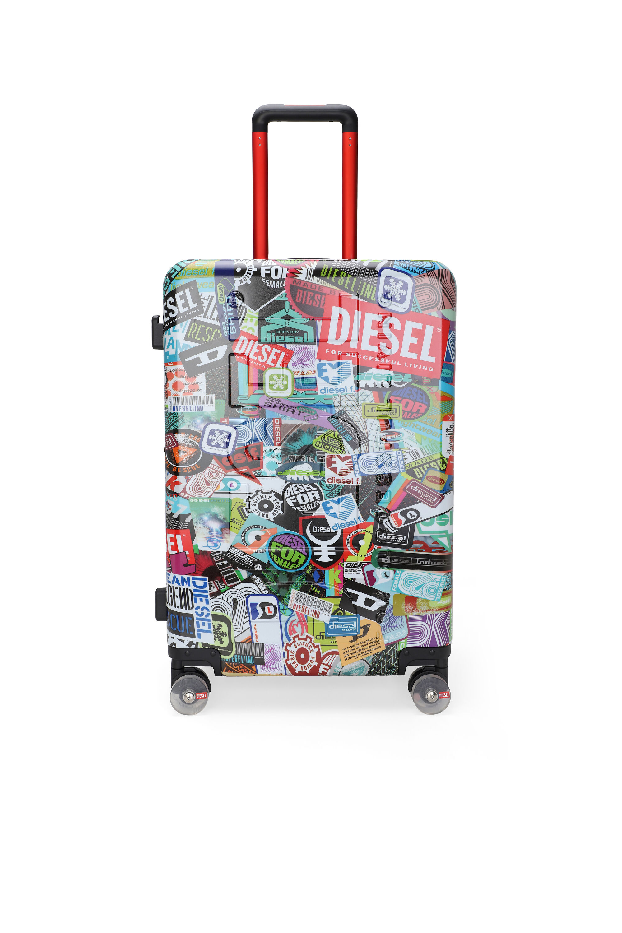 【値下げ】DIESEL Sticker Style Suitcase SizeM Women's Sticker style suitcase size M | Multicolor | Diesel