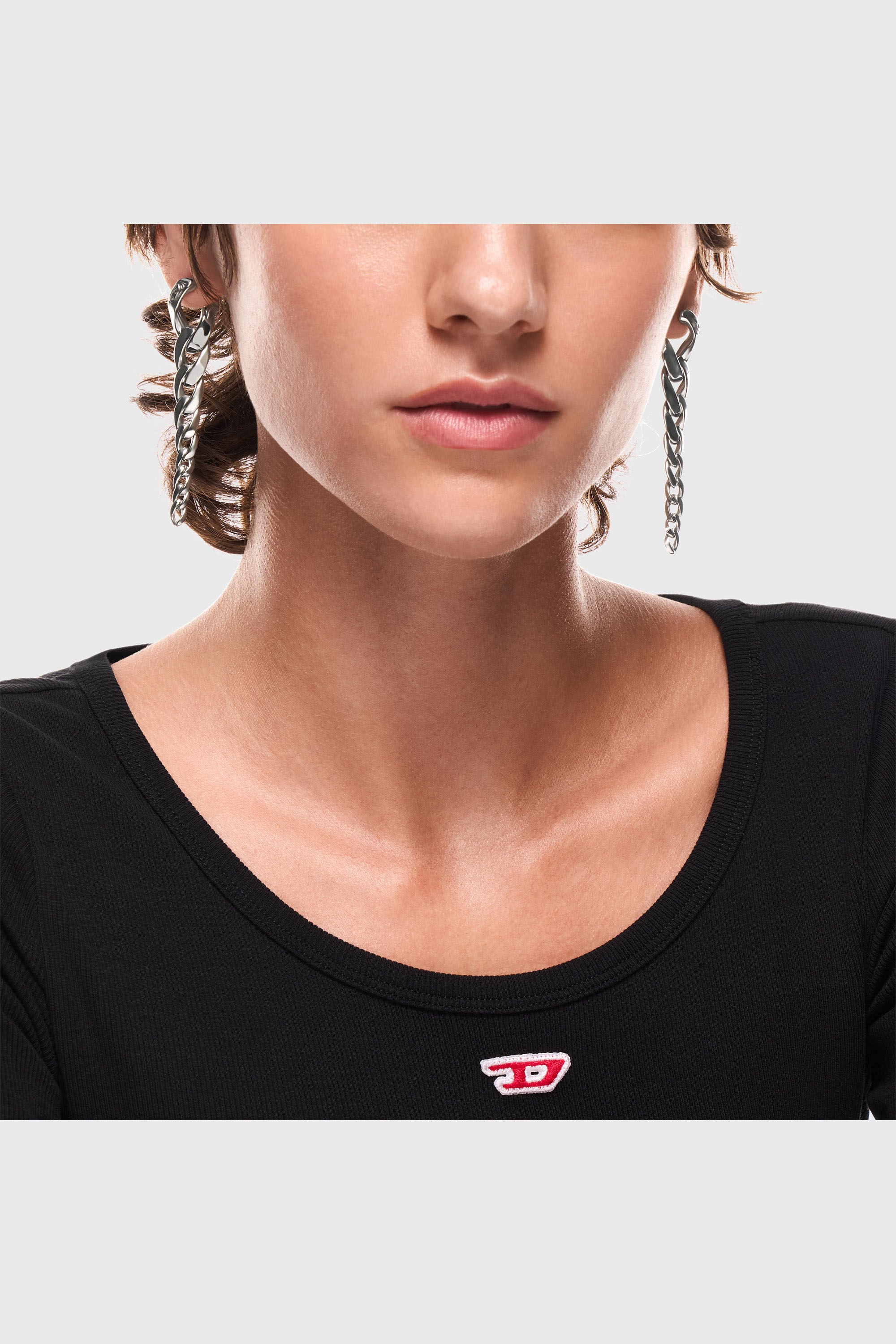 Diesel - DX1719040, Boucles d&rsquo;oreilles pendantes en acier inoxydable Mixte in Gris argent&eacute; - 3