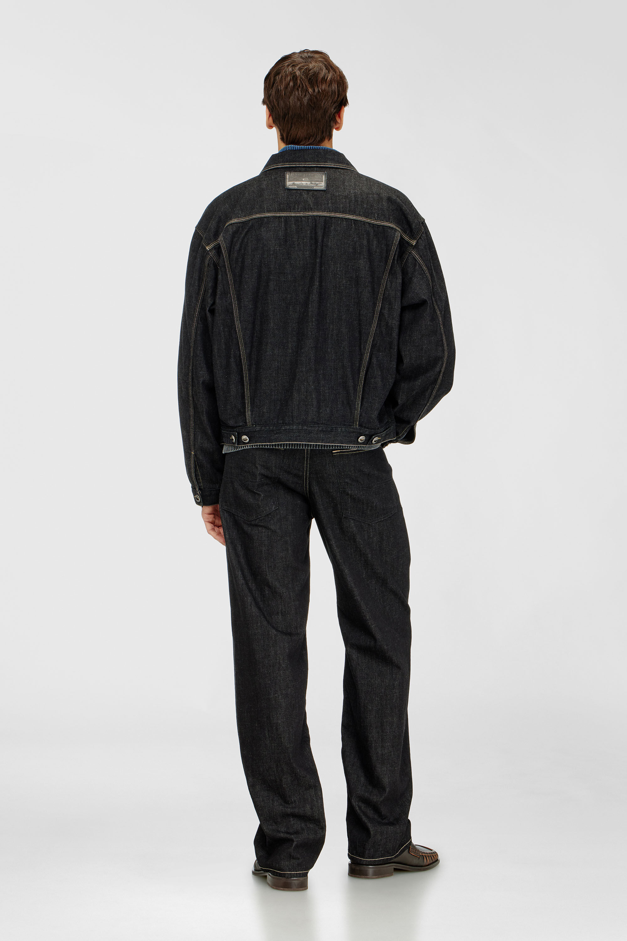 Men's Relaxed Jeans | Low Waist 2001 D-Macro | Black/Dark Grey