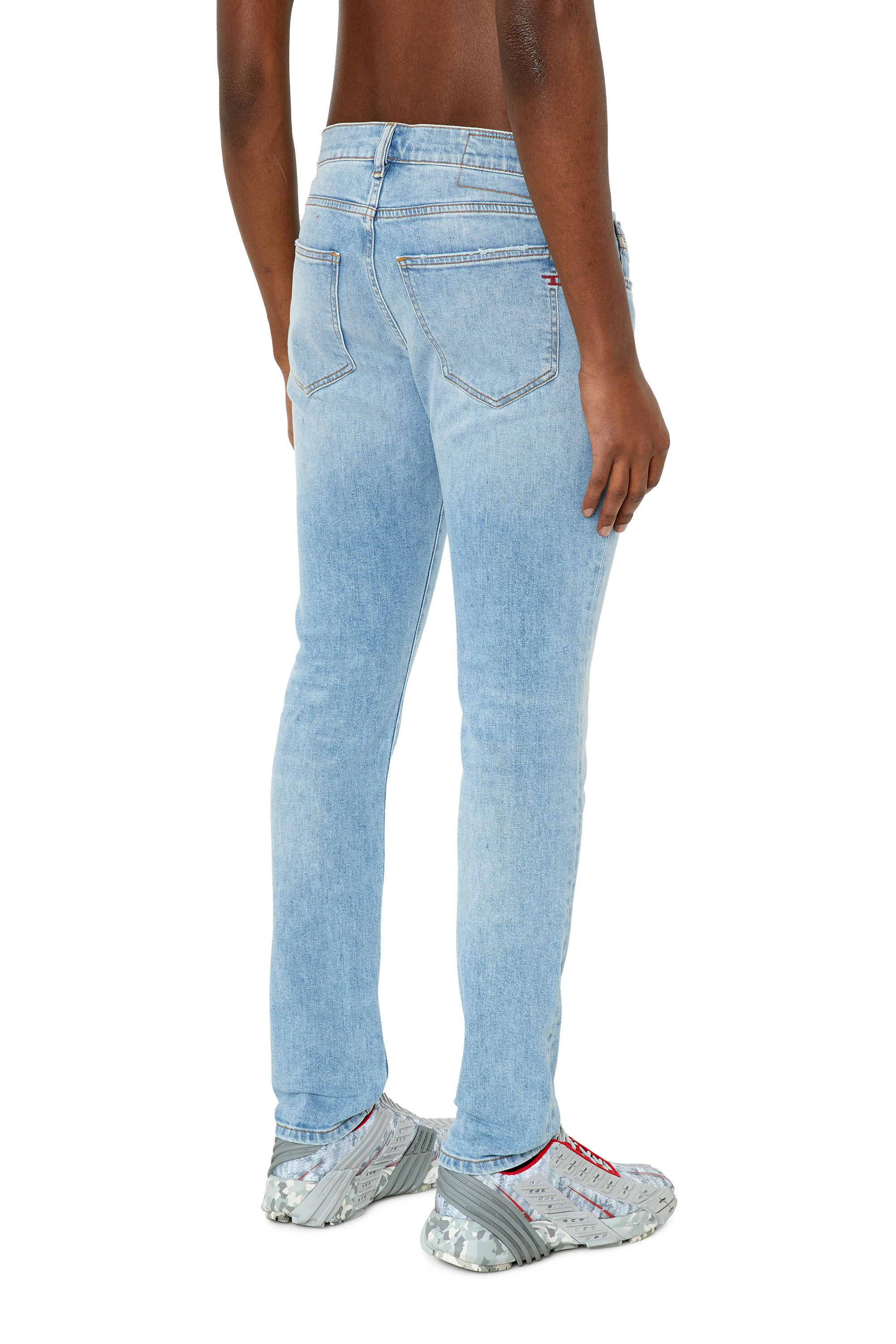 Diesel - Slim Jeans 2019 D-Strukt 09F41, Male's Slim Jeans - 2019 D-Strukt in Light Blue - 4