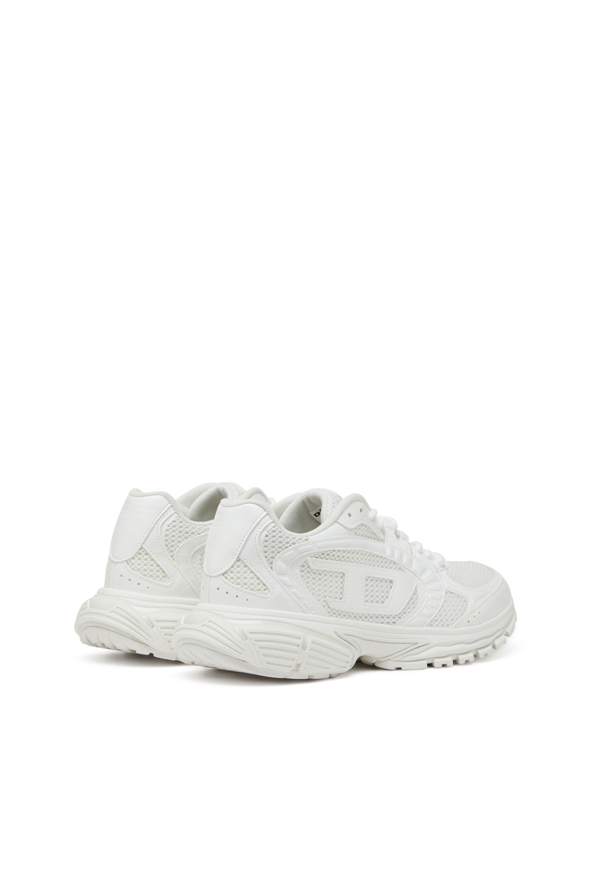 Men's S-Pro-V-Dense-Mesh sneakers with Oval D logo | White | Diesel US