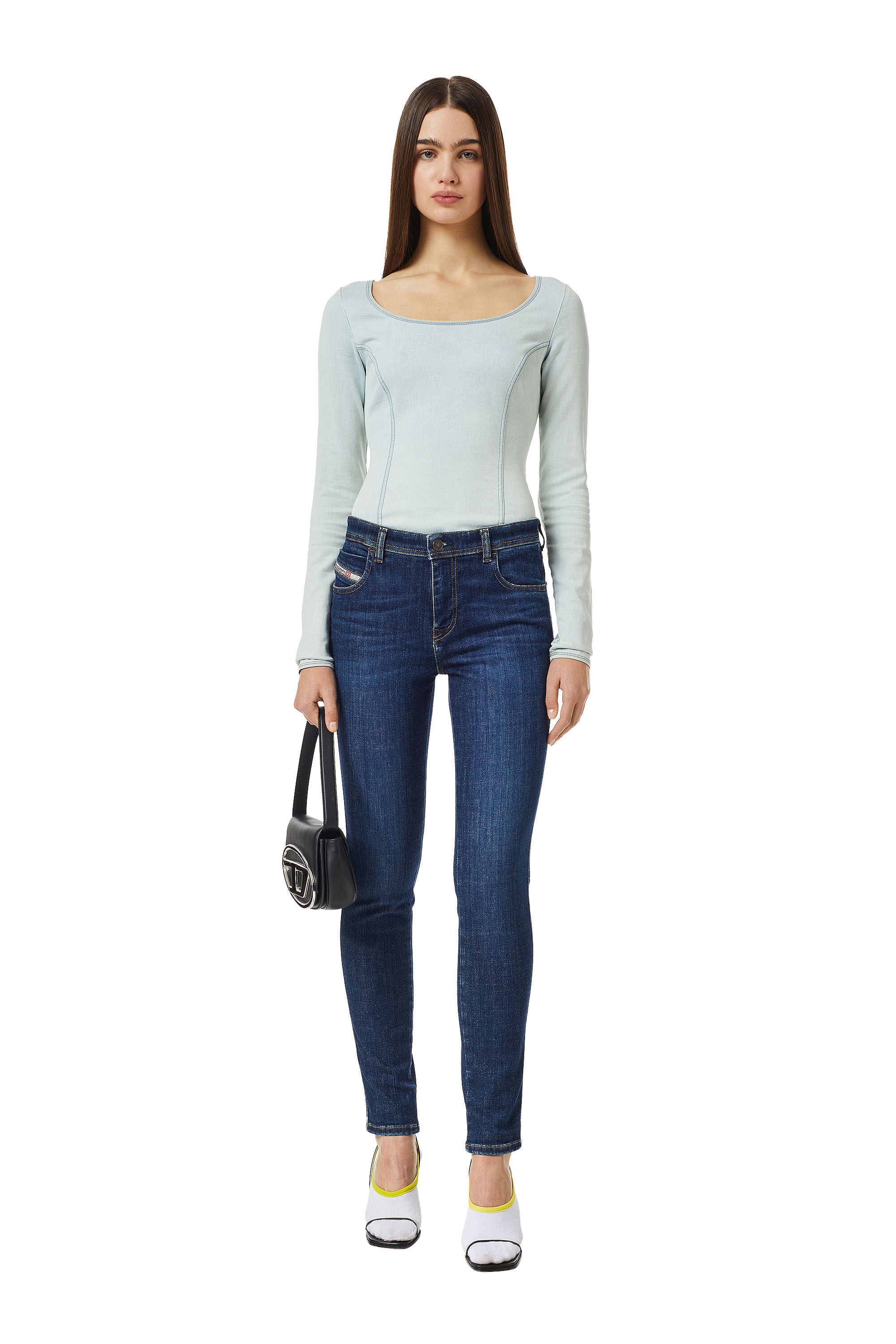 ★DIESEL★ 2015 Babila L30 Denim Pants Dark Blue A0360409L03 BABHILA L.30 dark blue jeans brand DIESEL