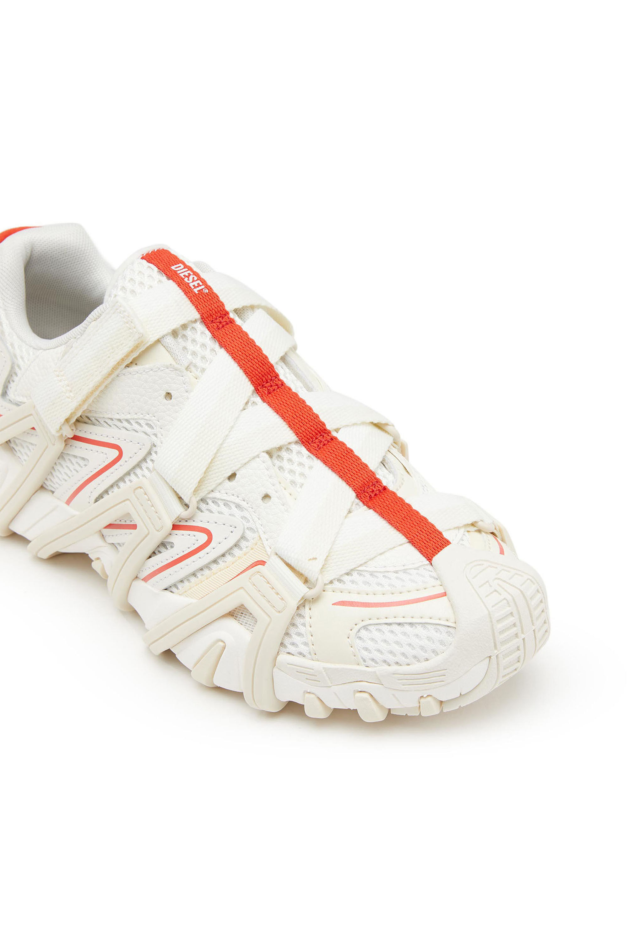 Diesel - S-PROTOTYPE-CR  W, S-Prototype-CR  W - Sneakers avec effet treillis en mesh et en cuir Femme in Polychrome - 6