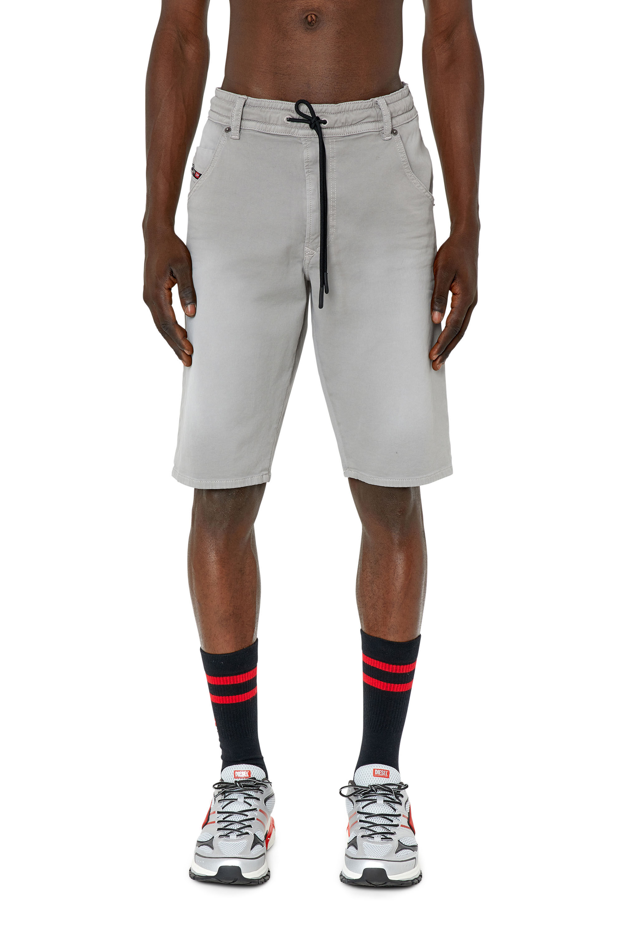 D-KROOSHORT-Z JOGGJEANS Man: Coloured shorts in Track Denim