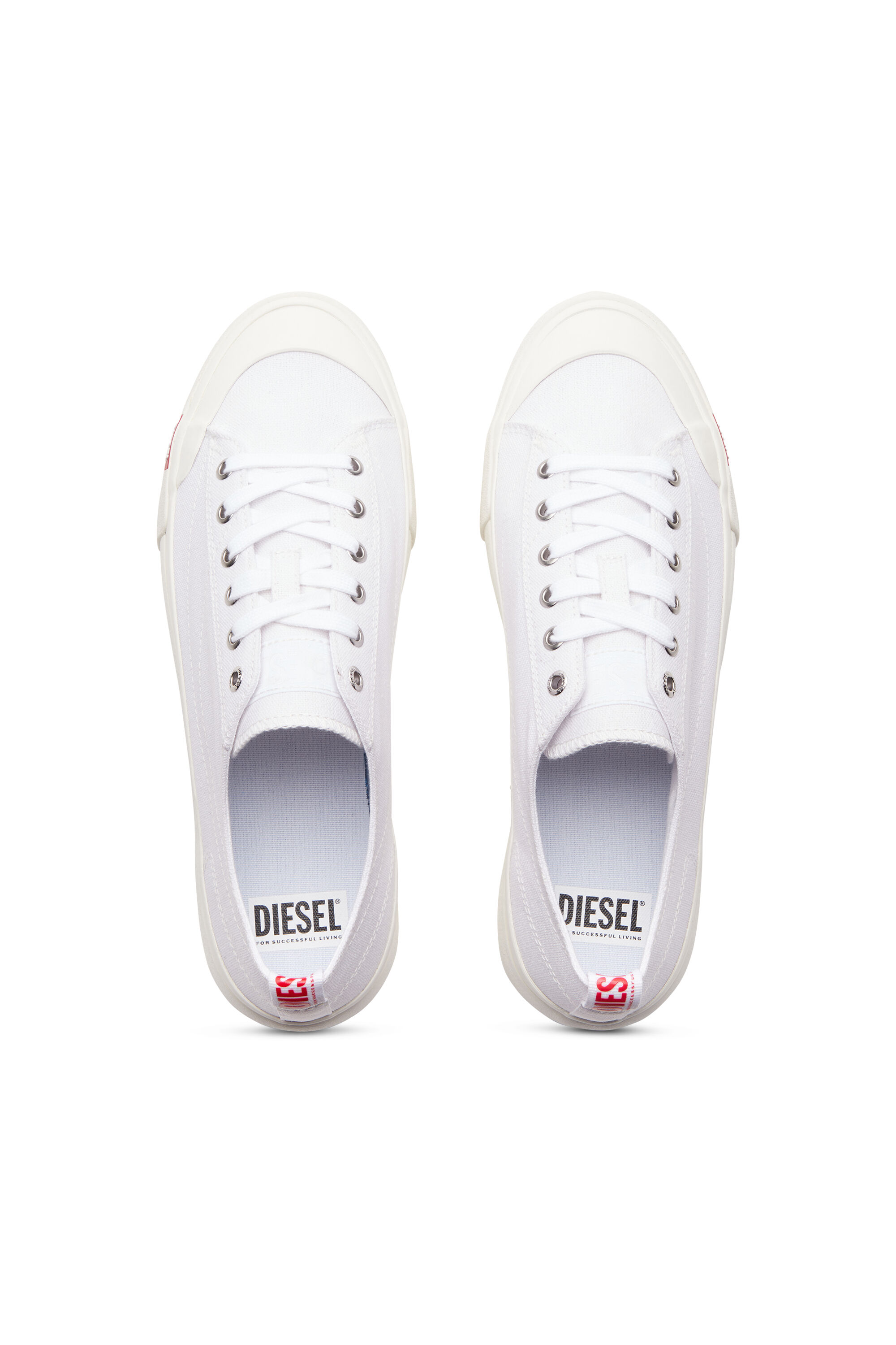 Diesel - S-ATHOS LOW, S-Athos Low-Sneakers en toile Homme in Blanc - 4