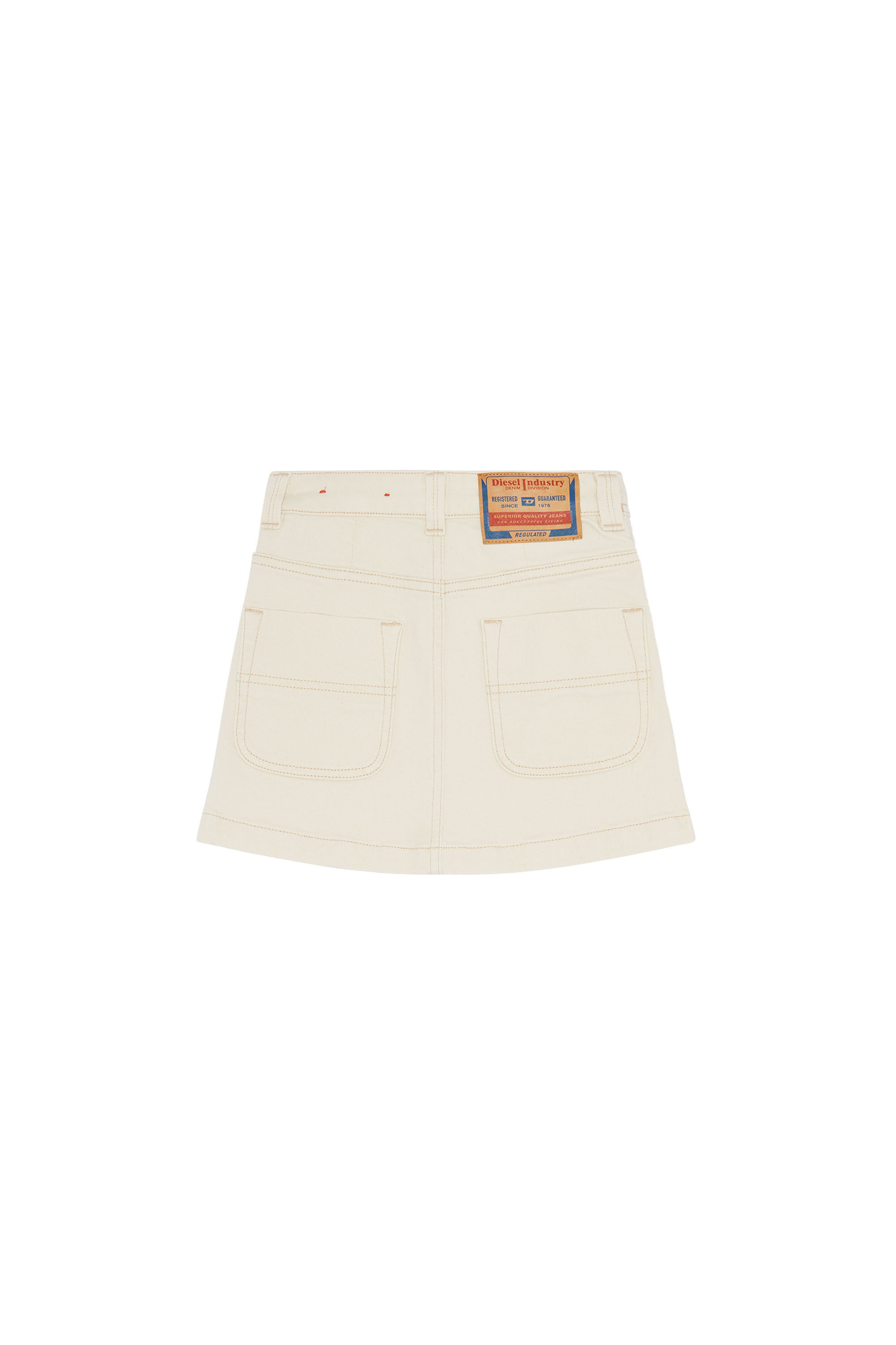 Diesel - GEALBUS, Mini-jupe en denim Femme in Blanc - 2