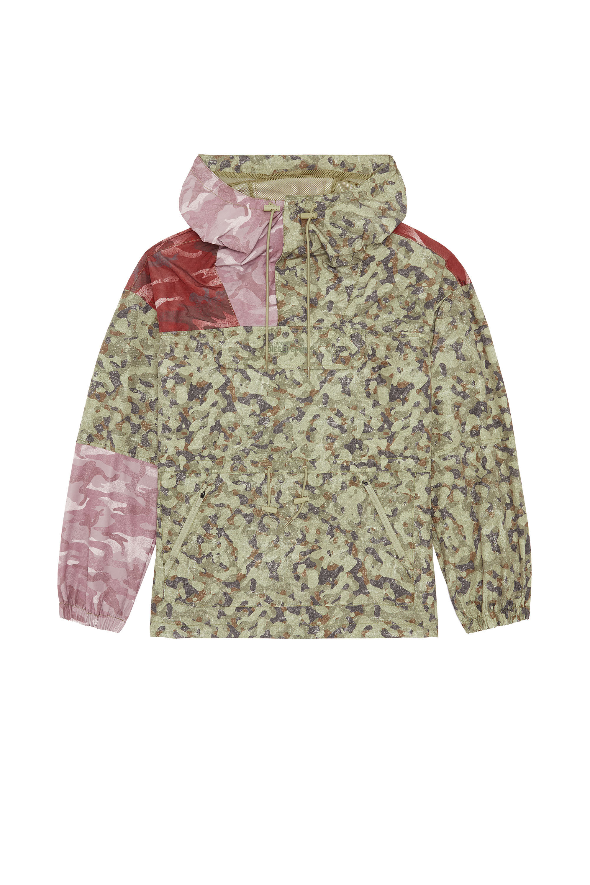 Diesel - AUWT-CALEB-HT07, Veste à capuche avec imprimés camo contrastés Homme in Polychrome - 2
