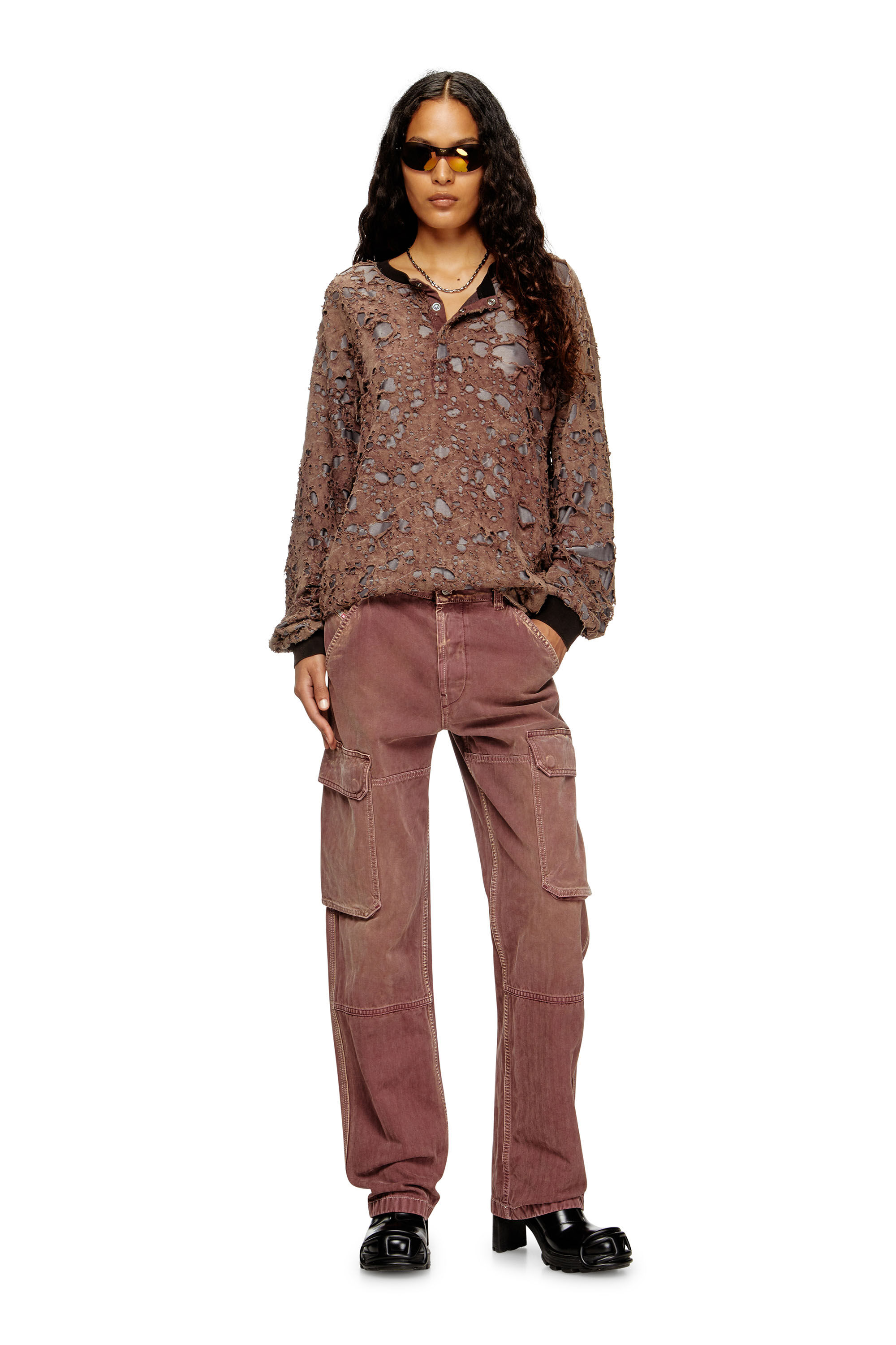Diesel - Female's Regular Jeans D-Pot 09M93, Brown - 1