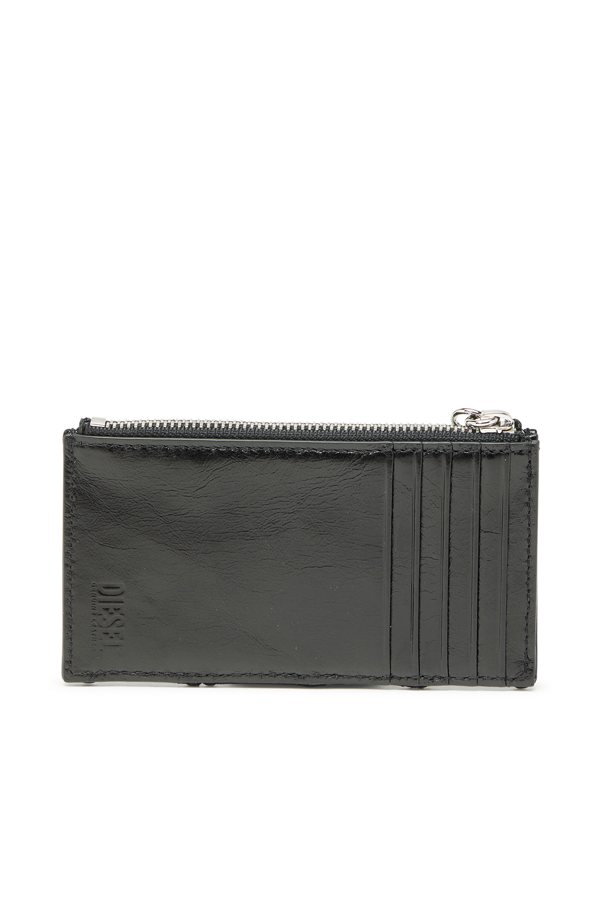 Diesel - D-CHARMS CARD HOLDER III, Tarjetero de piel naplak acolchada Mujer in Negro - 2