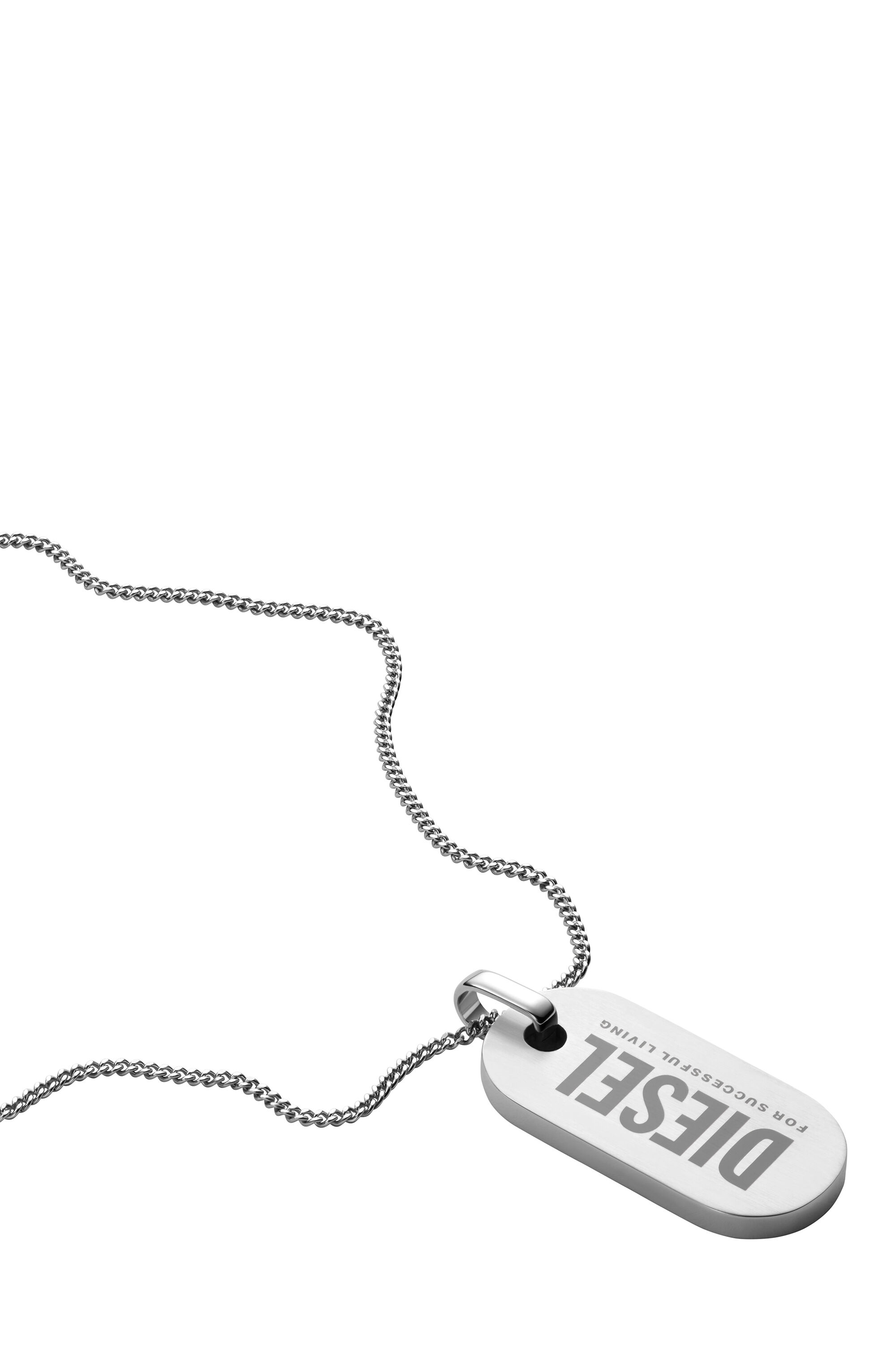 DX1348 Man: Stainless steel dog tag necklace | Diesel