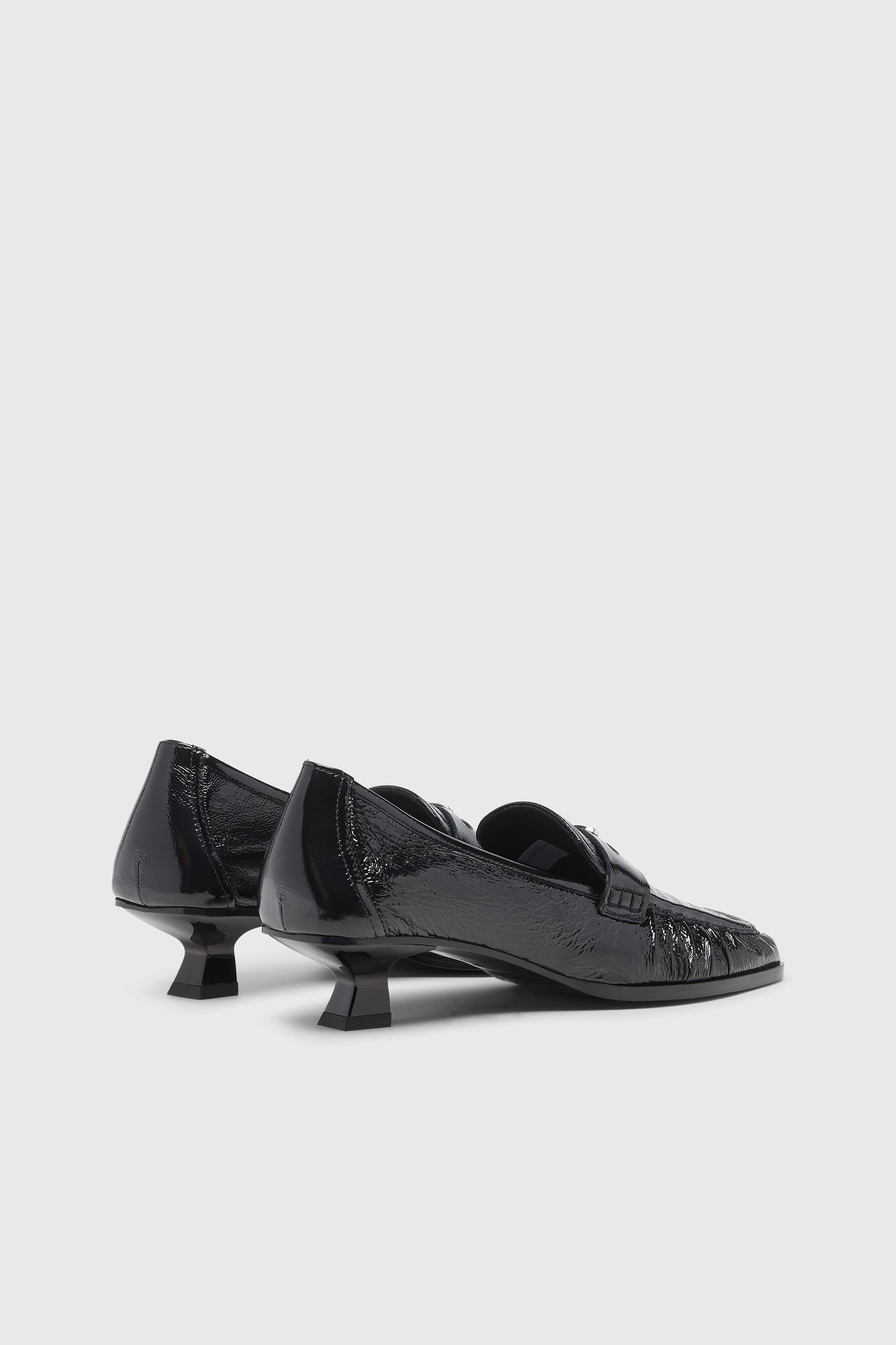 Women's D-Amber-Penny loafers in naplak leather | Black | Diesel