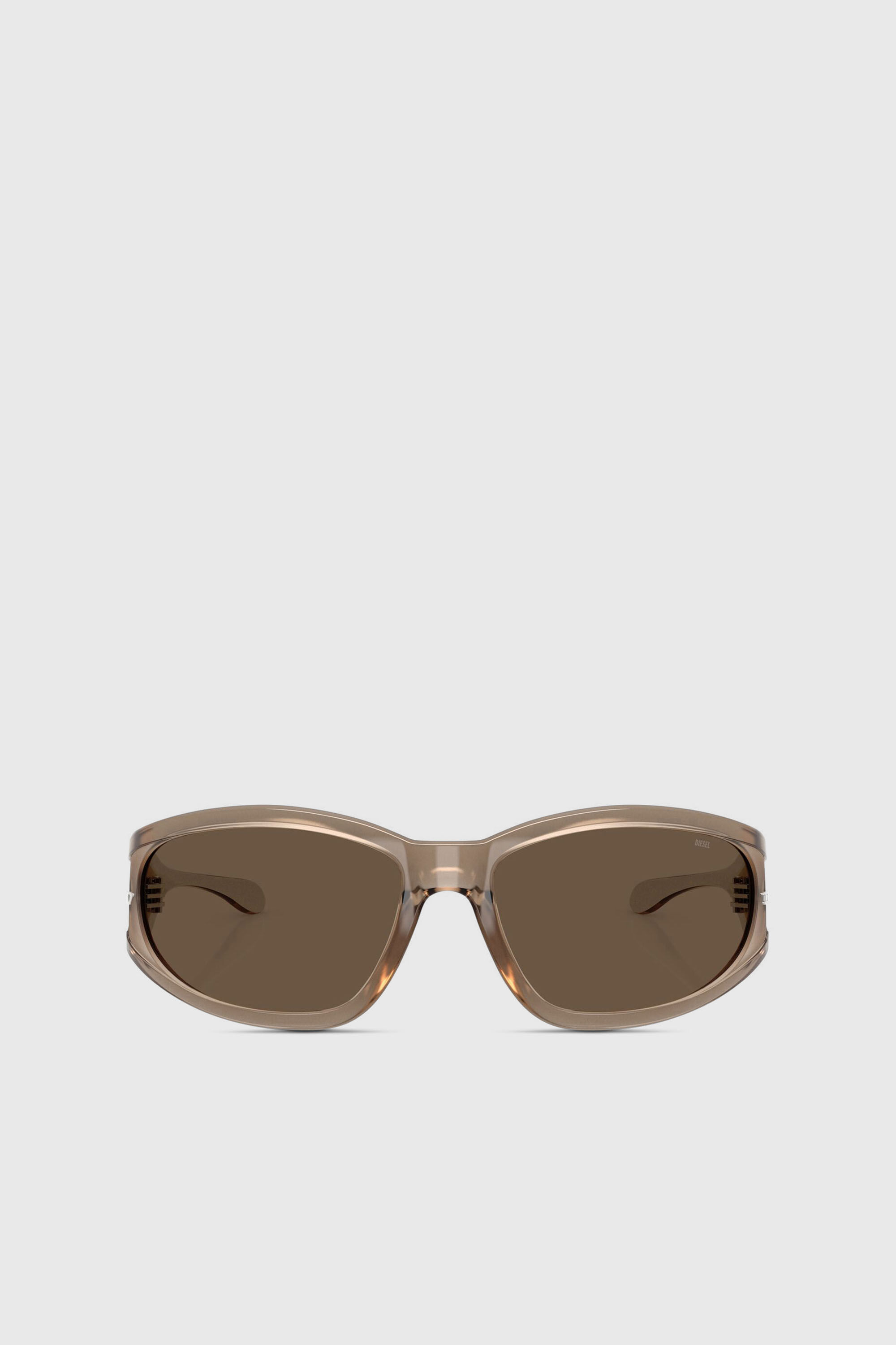 Diesel - 0DL3002, Lunettes de soleil rectangulaires en ac&eacute;tate Mixte in Marron - 1