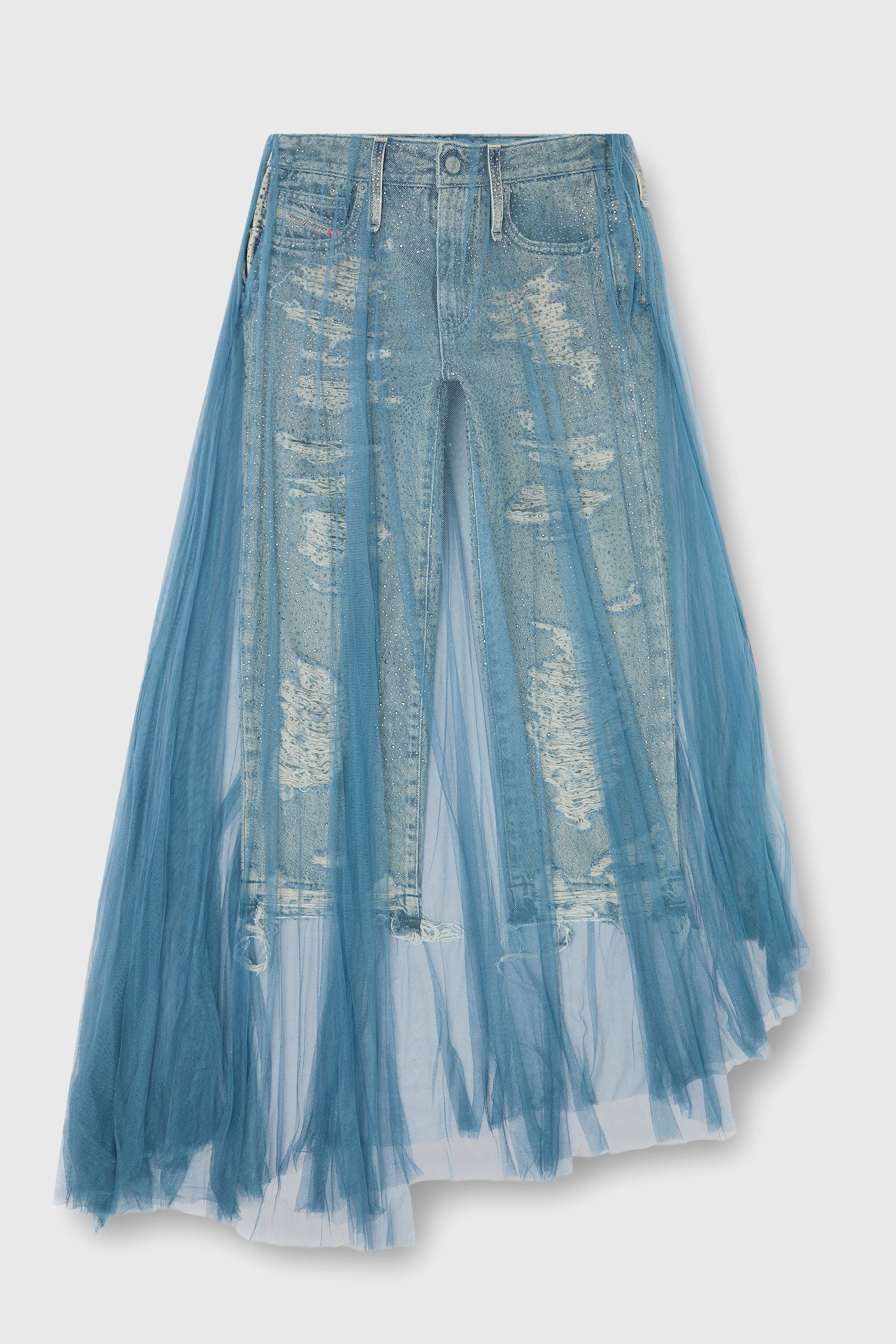 Diesel - Regular Jeans D-Aisi 0DBER Mujer, Azul medio - 7