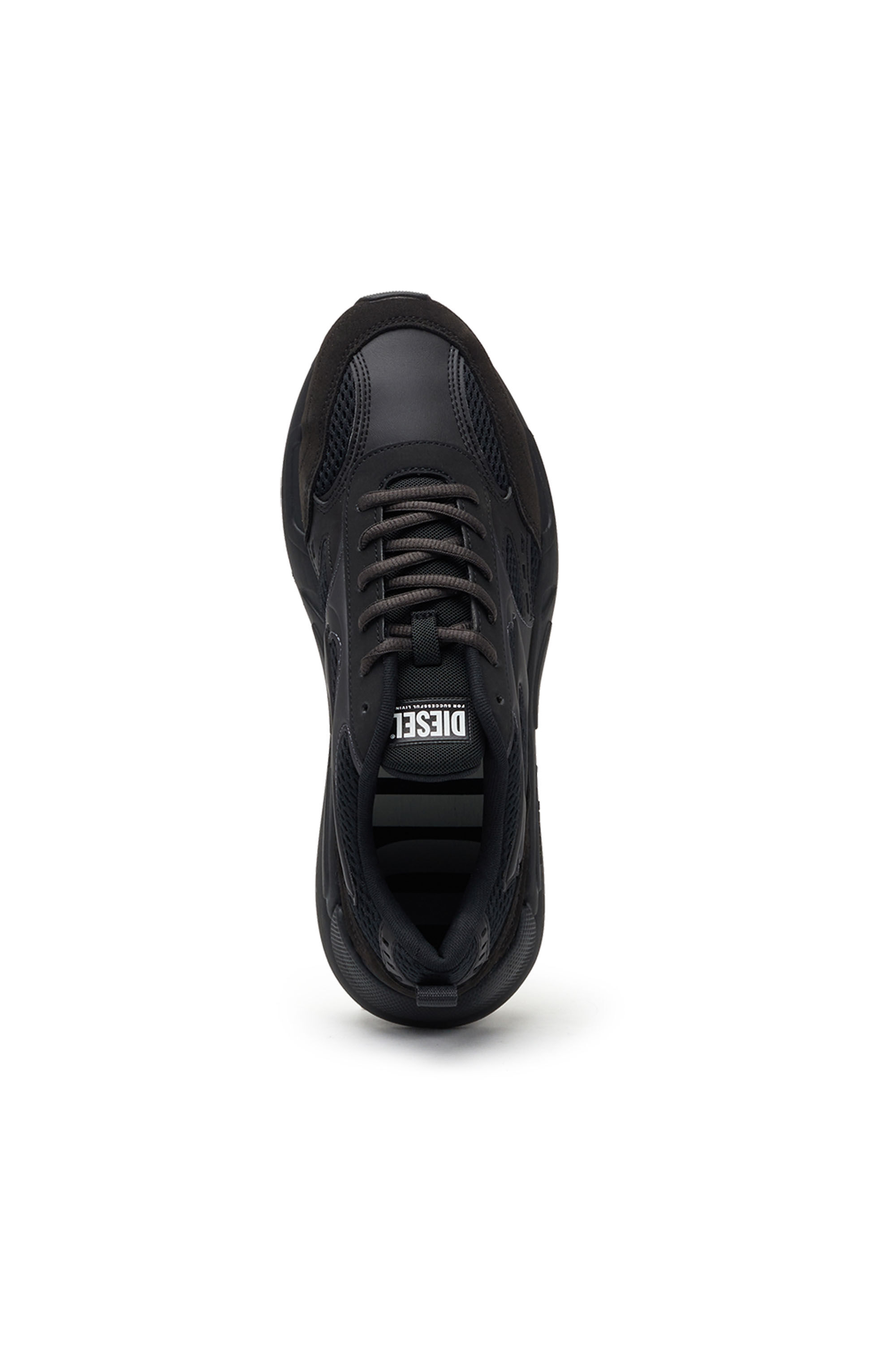 Diesel - S-SERENDIPITY SPORT, Male's S-Serendipity-Sneakers in mesh and suede in Black - 5